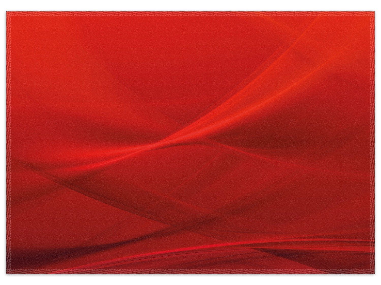 Wallario Teppich Abstrakte rotes Muster - roter Stoff, rechteckig, rutschfest