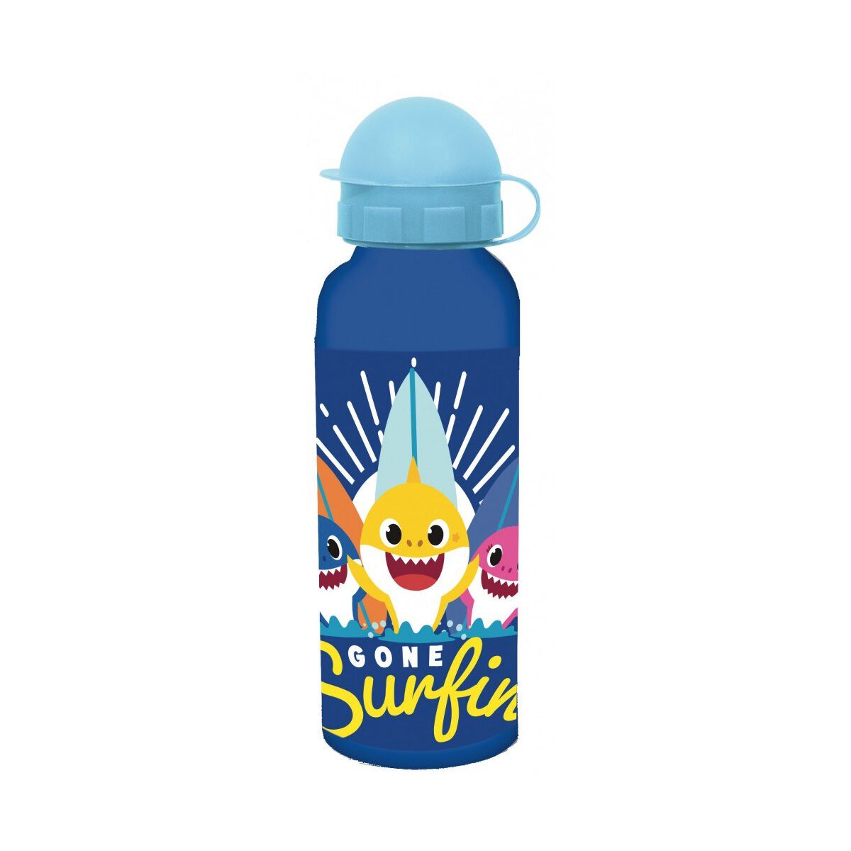 Trinkflasche Baby Shark Trinkflasche 520ml Alu Kinderflasche Schule