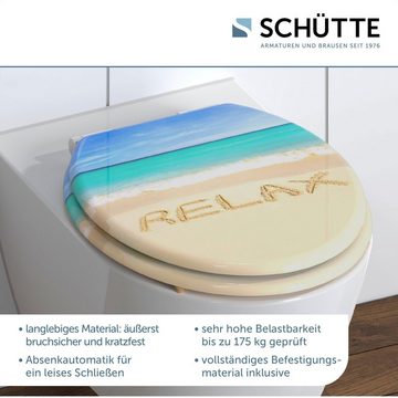 Schütte WC-Sitz Relax, mit Absenkautomatik und Holzkern, MDF