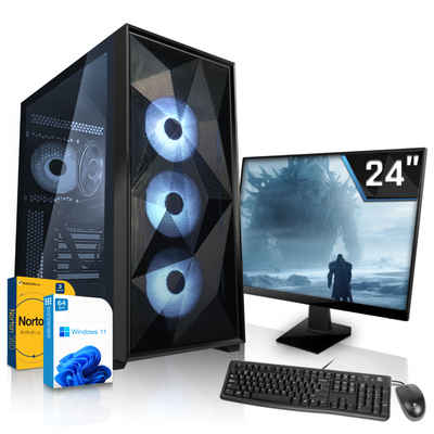 SYSTEMTREFF Business-PC-Komplettsystem (24", Intel Core i9 13900K, UHD Graphics 770, 32 GB RAM, 1000 GB HDD, 512 GB SSD, Windows 11, WLAN)