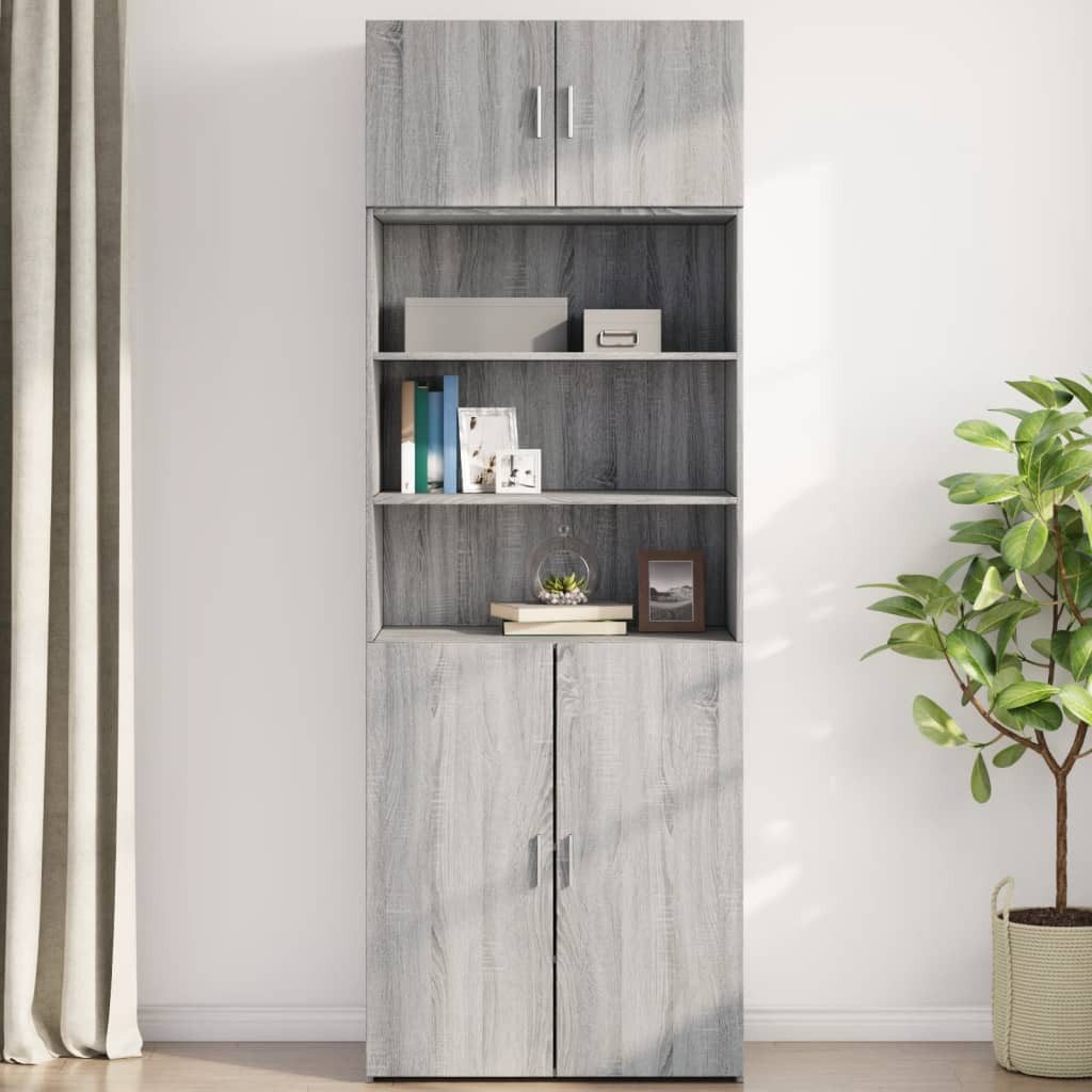 vidaXL Hängeschrank Wandschrank Grau Sonoma 80x42,5x40 günstig online kaufen