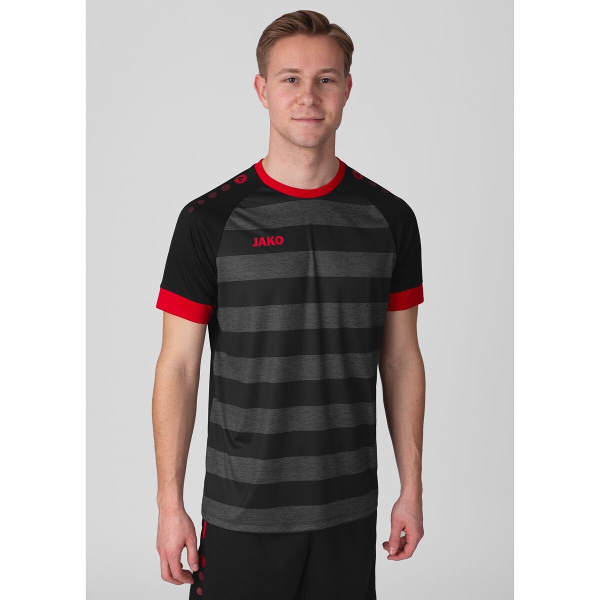 Jako Funktionsshirt Celtic Melange schwarz/sportrot