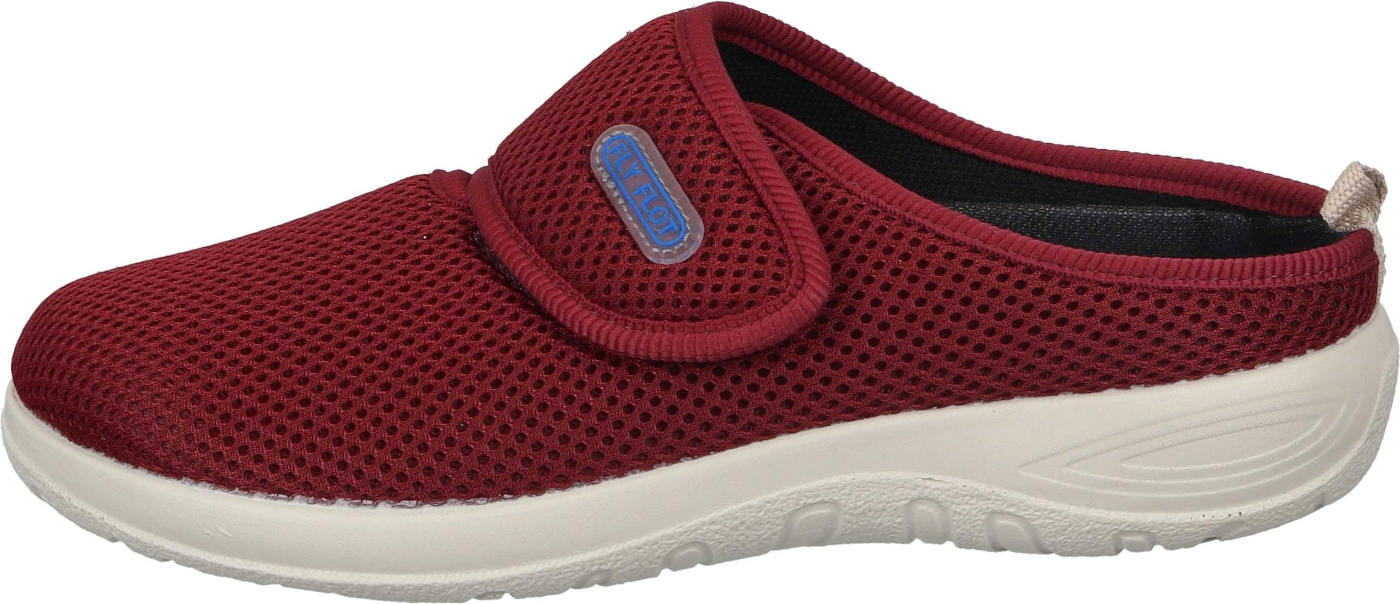 Pantoffel Hausschuhe aus Flot rot Fly Mesh