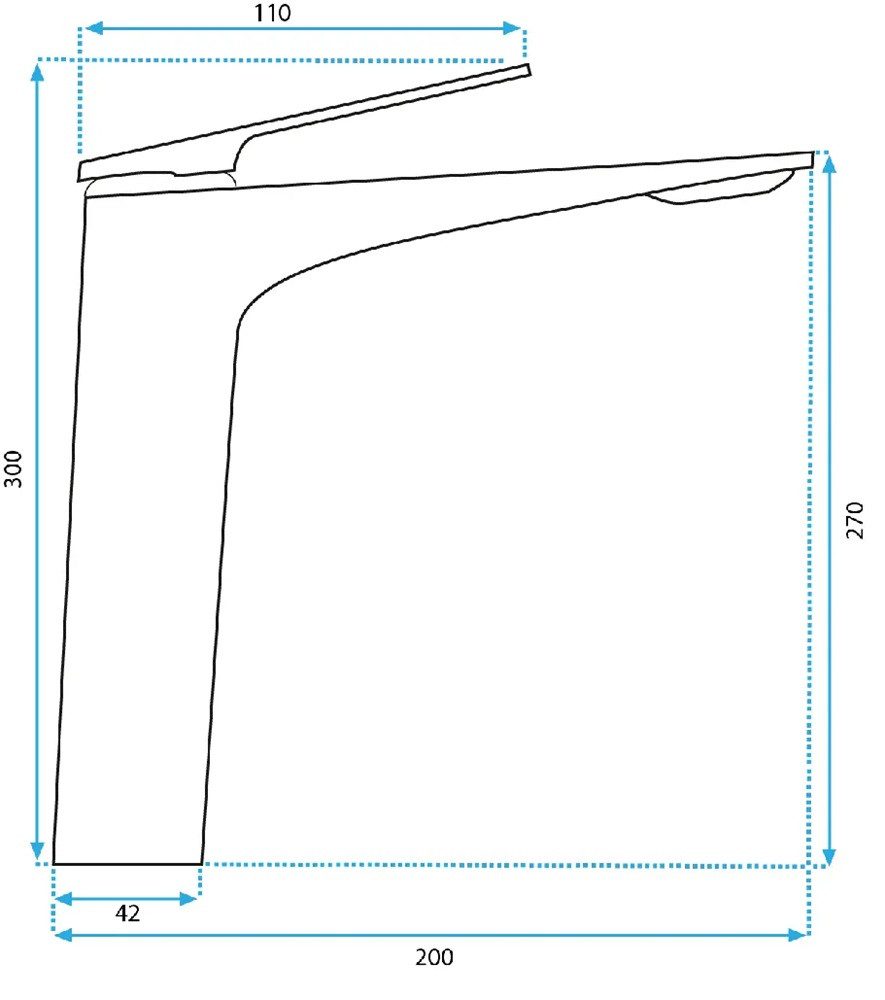 wohnwerk.idee Badarmatur Badarmatur Gold Schwarz, Modernes Design, Messing Waschbeckenarmatur – Bild 3 von 3