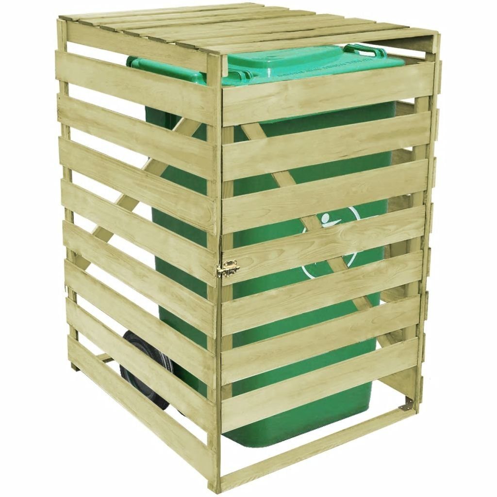 vidaXL Mülltonnenbox 1 Tonne Mülltonnenverkleidung Mülltonnenbox Imprägniertes Holz