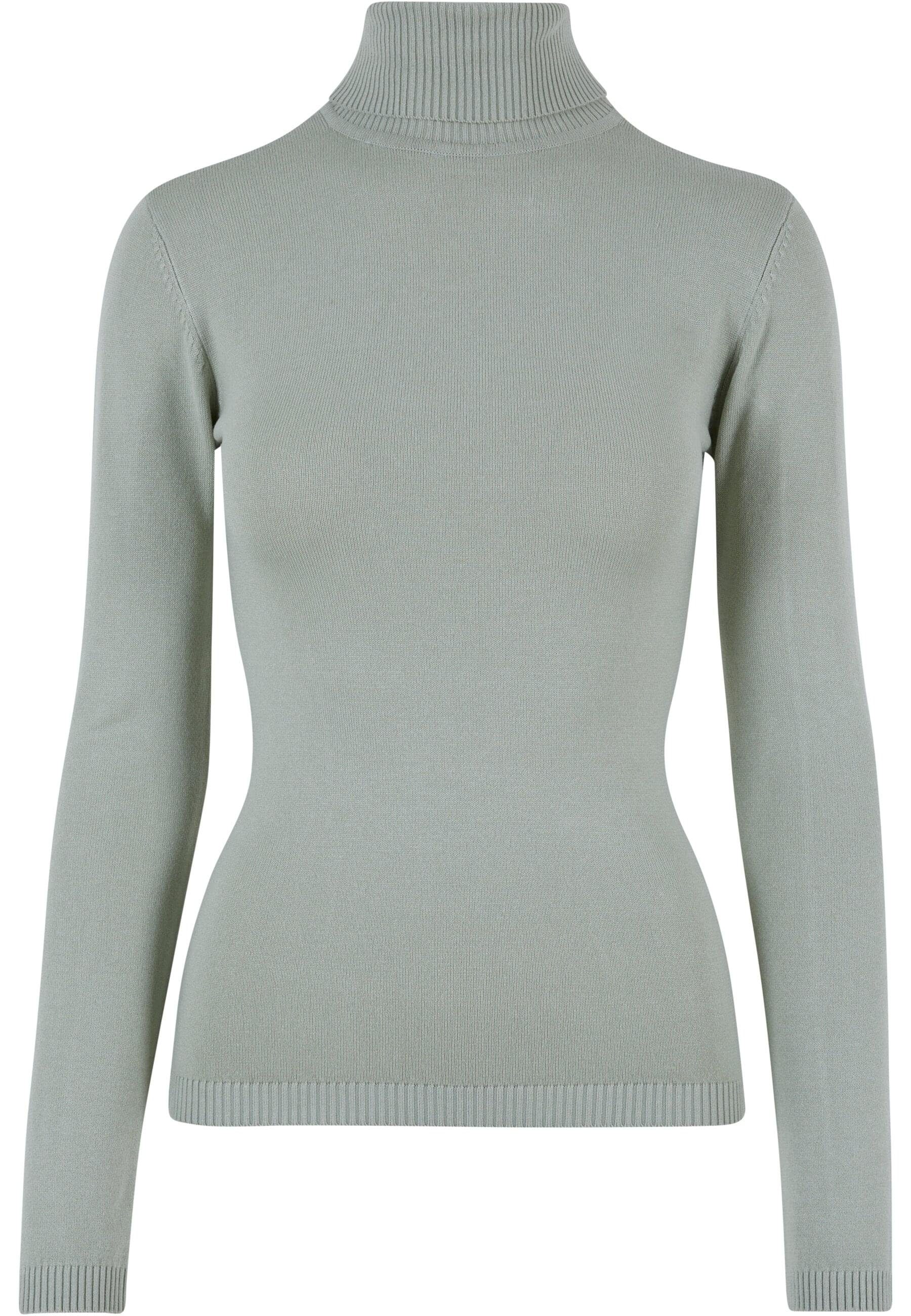 Turtleneck (1-tlg) Knitted URBAN Sweater Ladies Damen Strickpullover CLASSICS softsalvia