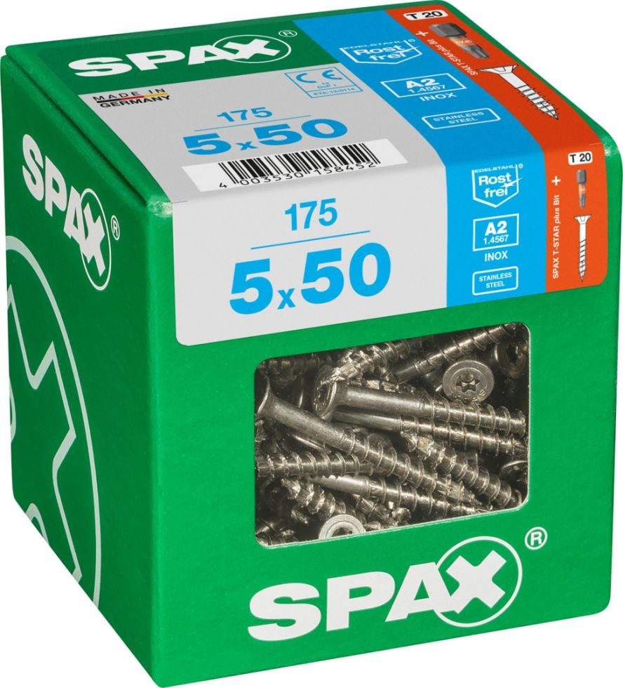 SPAX Holzbauschraube Spax Universalschrauben 5.0 x 50 mm TX 20 - 175