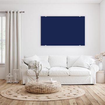 Primedeco Glasbild Wandbild Marineblauer Hintergrund II mit Aufhängung, Farben