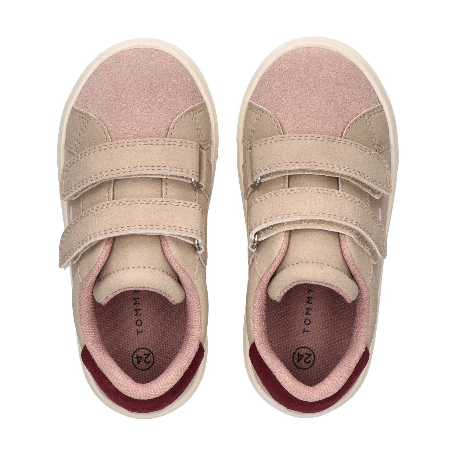 Tommy Hilfiger Sneaker Freizeitschuh, Halbschuh, Klettschuh mit Kontrastbesatz