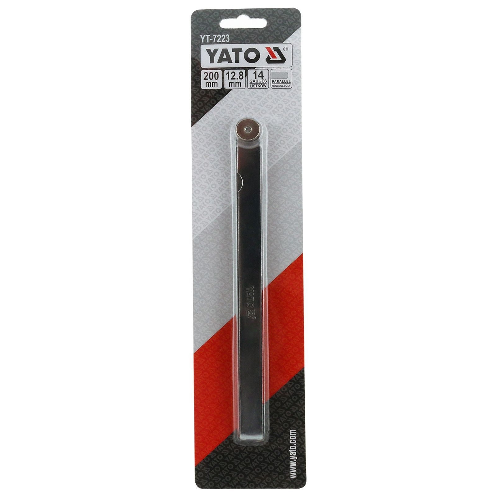 Yato Fühlerlehre Fühlerlehre 200 mm 14 Lehrenblätter YT-7223, Hohe Toleranzgenauigkeit für präzise Messwerte