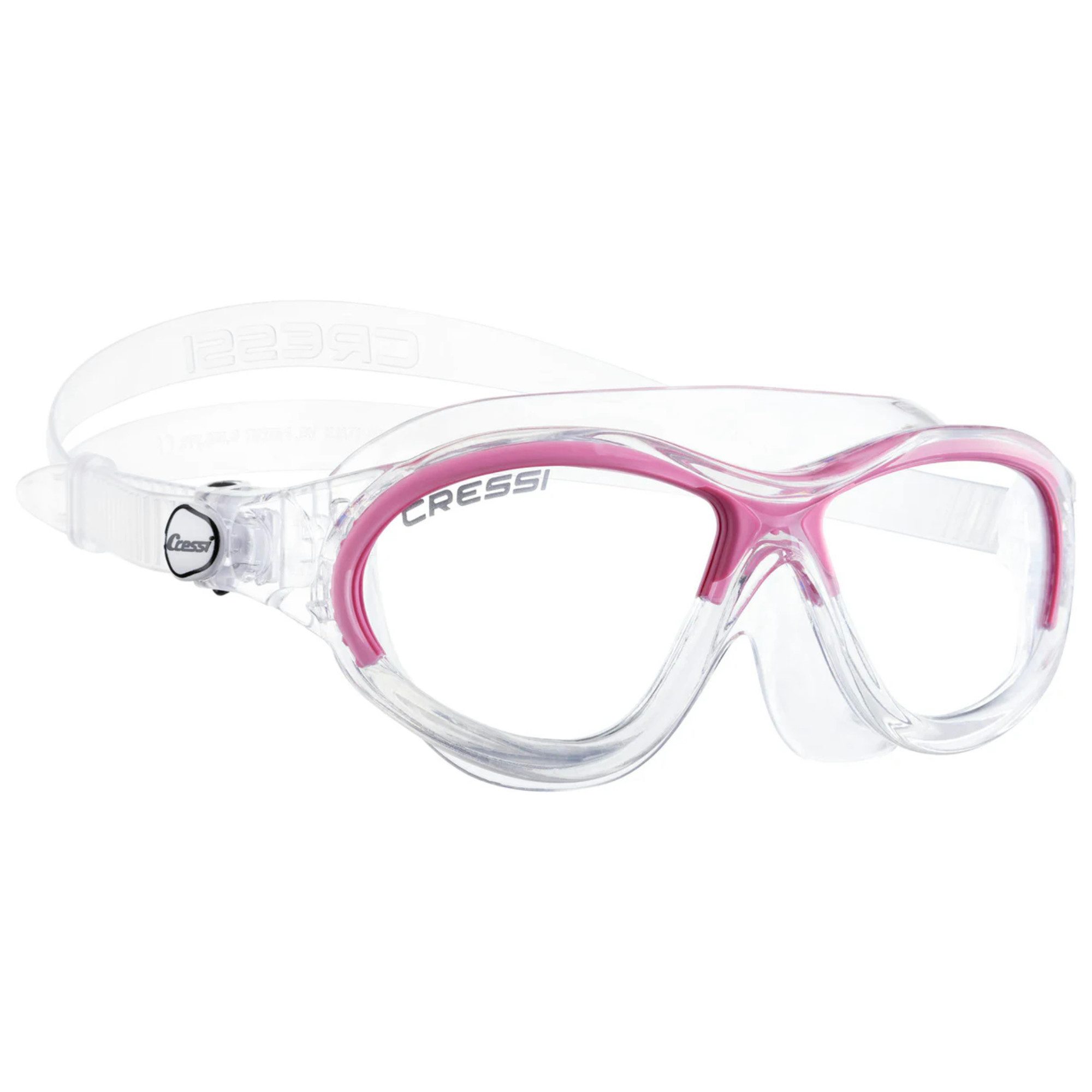 Cressi Schwimmbrille Mini Cobra Swim Goggles - Clear/Pink