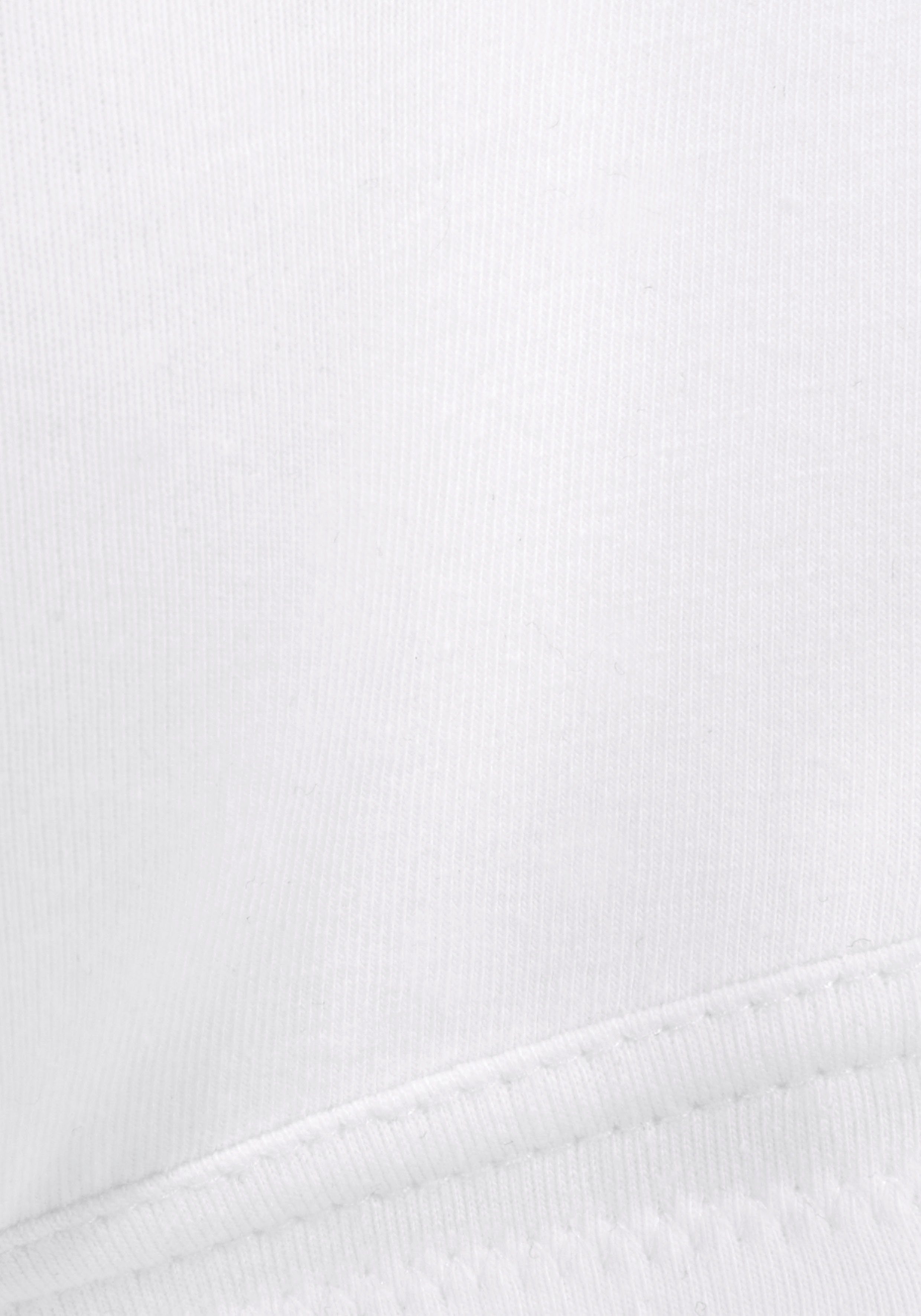 in Bügel 2 High-Apex-Schnittform Bralette-BH Dessous Zierborte, mit ohne (Packung, petite fleur Stück) weiß+schwarz Basic
