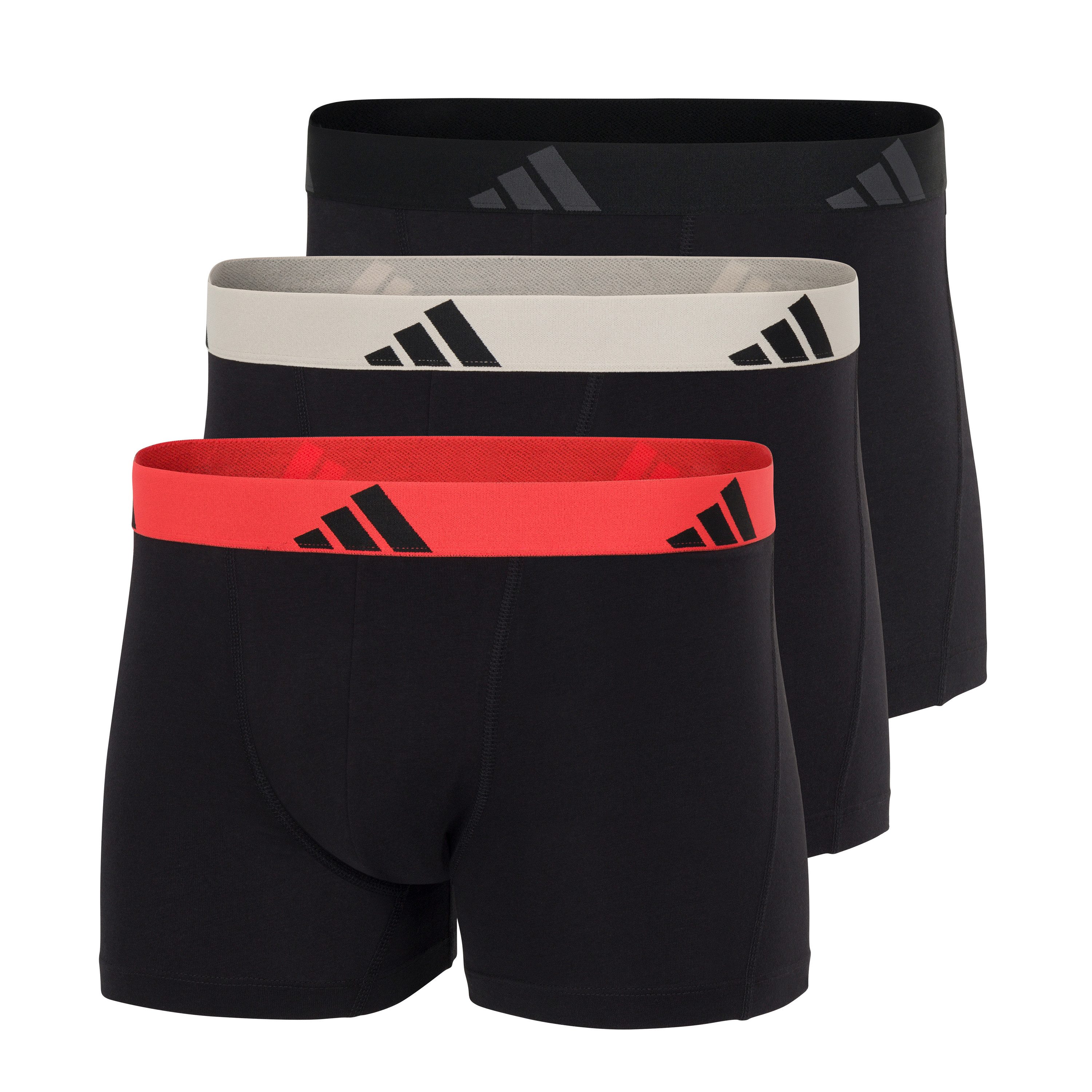 adidas Sportswear Trunk Active Flex Cotton (3er Pack) elastischer Logo-Bund günstig online kaufen