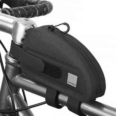 Sahoo Fahrradtasche Fahrradtasche am Fahrradrahmen mit Reißverschluss 0,3L schwarz
