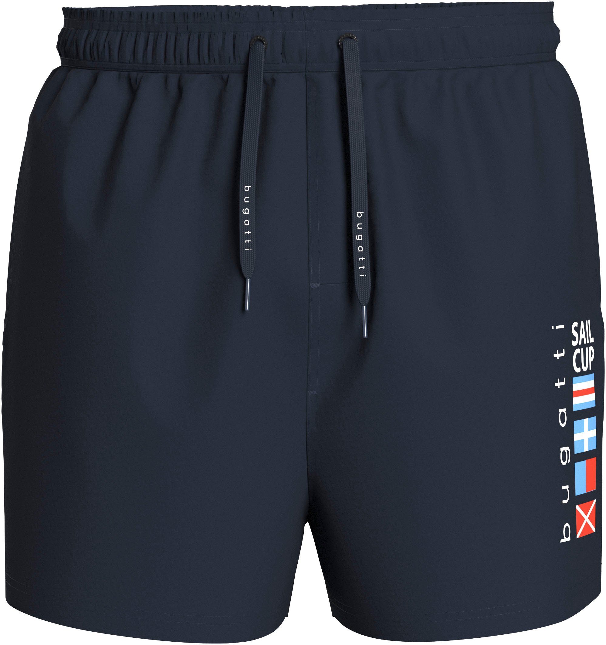 bugatti Badehose mit Markenprägung an den Kordeln