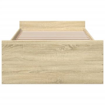 vidaXL Bett Bettgestell mit Schubladen Sonoma-Eiche 90x190 cm Holzwerkstoff