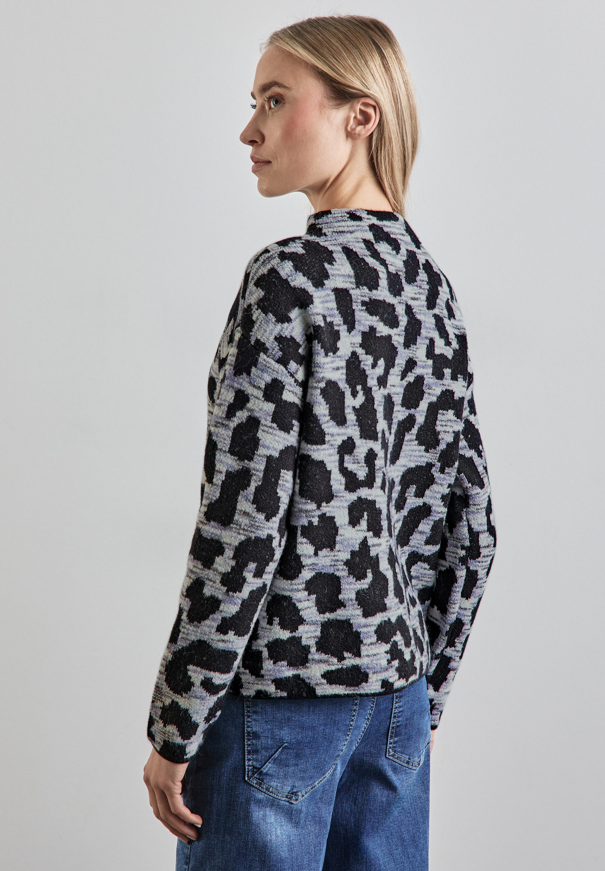 STREET ONE Strickpullover im Leo Design