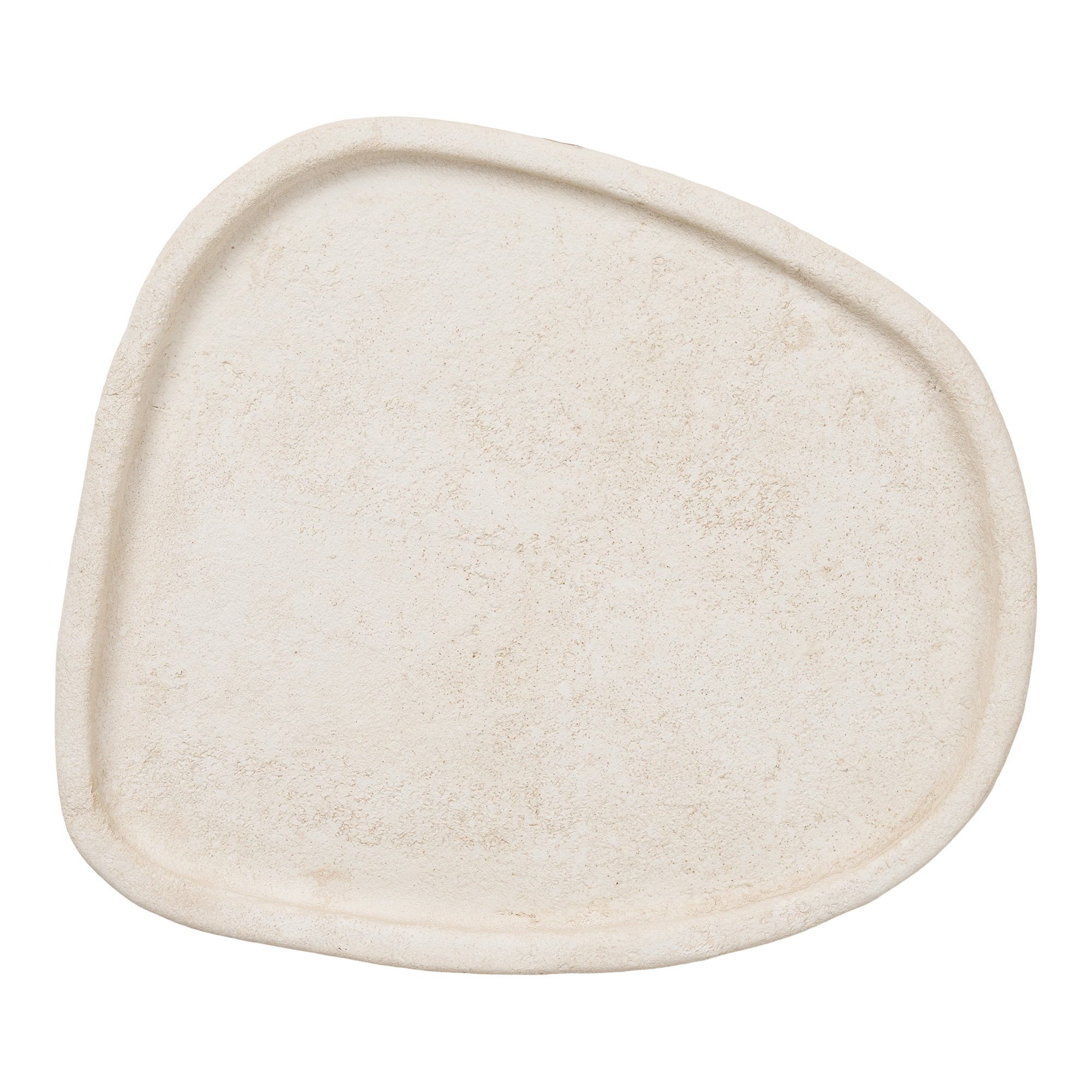 tinkaro Servierplatte Tablett Zement 35 x 30 x 2,5 cm Beige, Zement, (1-tlg)