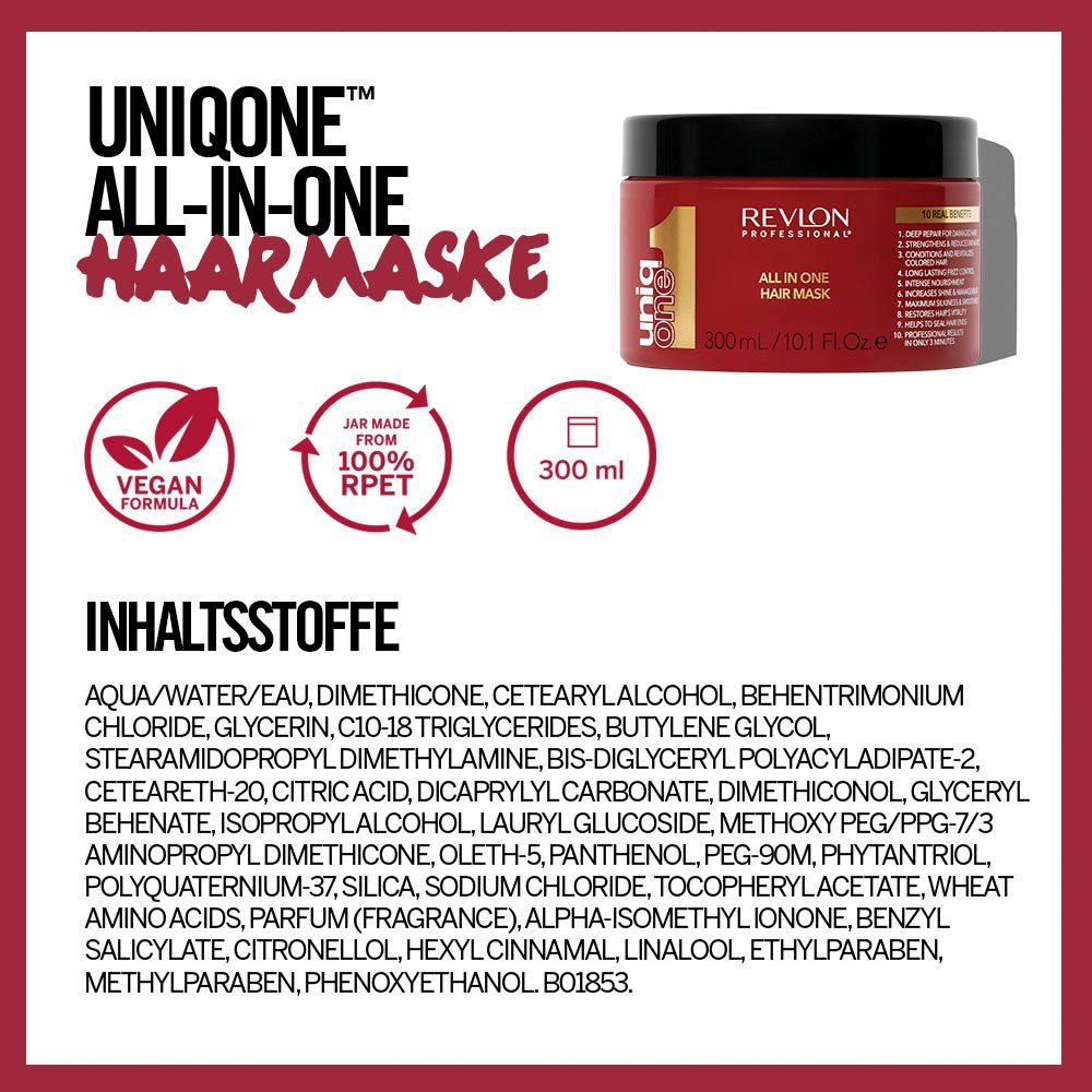 Uniqone Mask Haarmaske Haarmaske All Hair One In REVLON 300 PROFESSIONAL ml