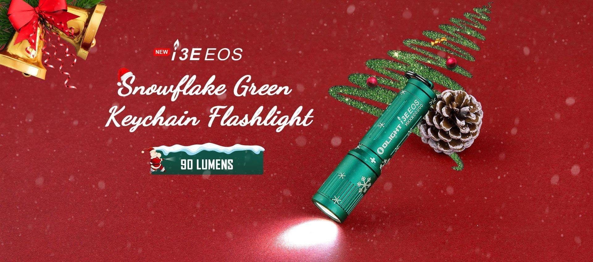 OLIGHT Taschenlampe 90 Schlüsselanhänger Taschenlampe Schneeflocke Grüne I3E Lumen EOS LED OLIGHT Mini