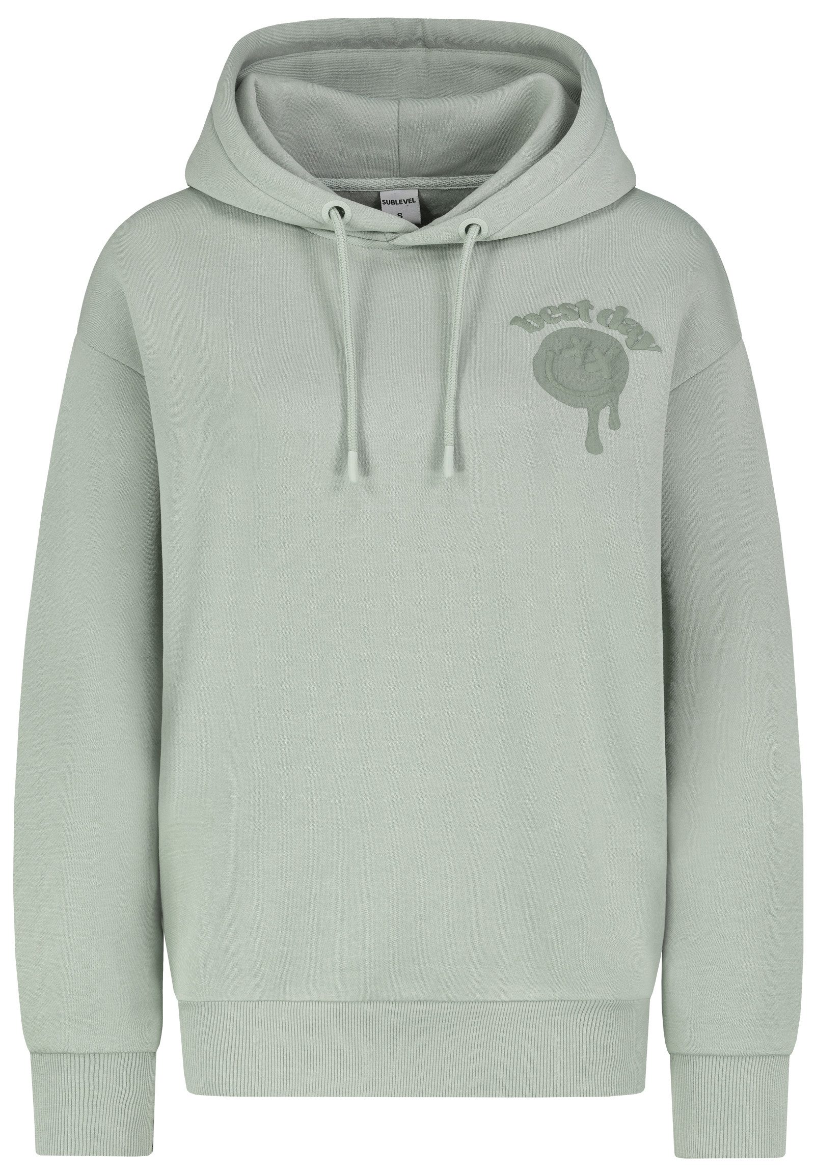 SUBLEVEL Kapuzenpullover Damen Hoodie Kapuzenpullover Alloverprint günstig online kaufen