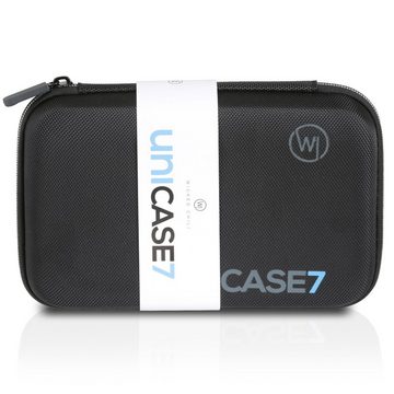 Wicked Chili Aufbewahrungstasche Navi Case Etui Schutzhülle für 7 Zoll Navigationsg, Antishock Schutztasche für 7 Zoll Navigationsgeräte (6 Zoll / 6,95 Zoll / 7 Zoll) - Innenabmessungen: 19 x 12,5 x 4,5 cm / Universal / Dehnbar / Schutzhülle mit Netzfach für USB Kabel, Lagerät und Zubehör / Hard-shell Case / Strapazierfähiges Material / Travel Case mit Reißverschluss und 3 Fixierbändern / Kompatibel mit TomTom, Garmin, uvm.