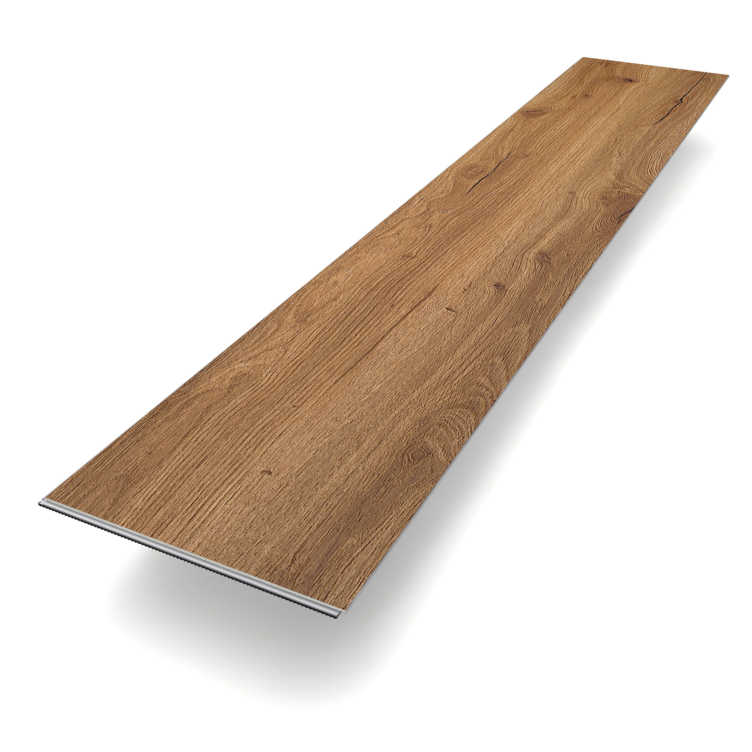 Bodenglück Vinylboden Klick-Vinyl in natürlicher Holzoptik mit Trittschalldämmung, Klick Vinylboden geeignet für Fußbodenheizungen, Klick Vinyl 8 Dielen mit 2,2 m²