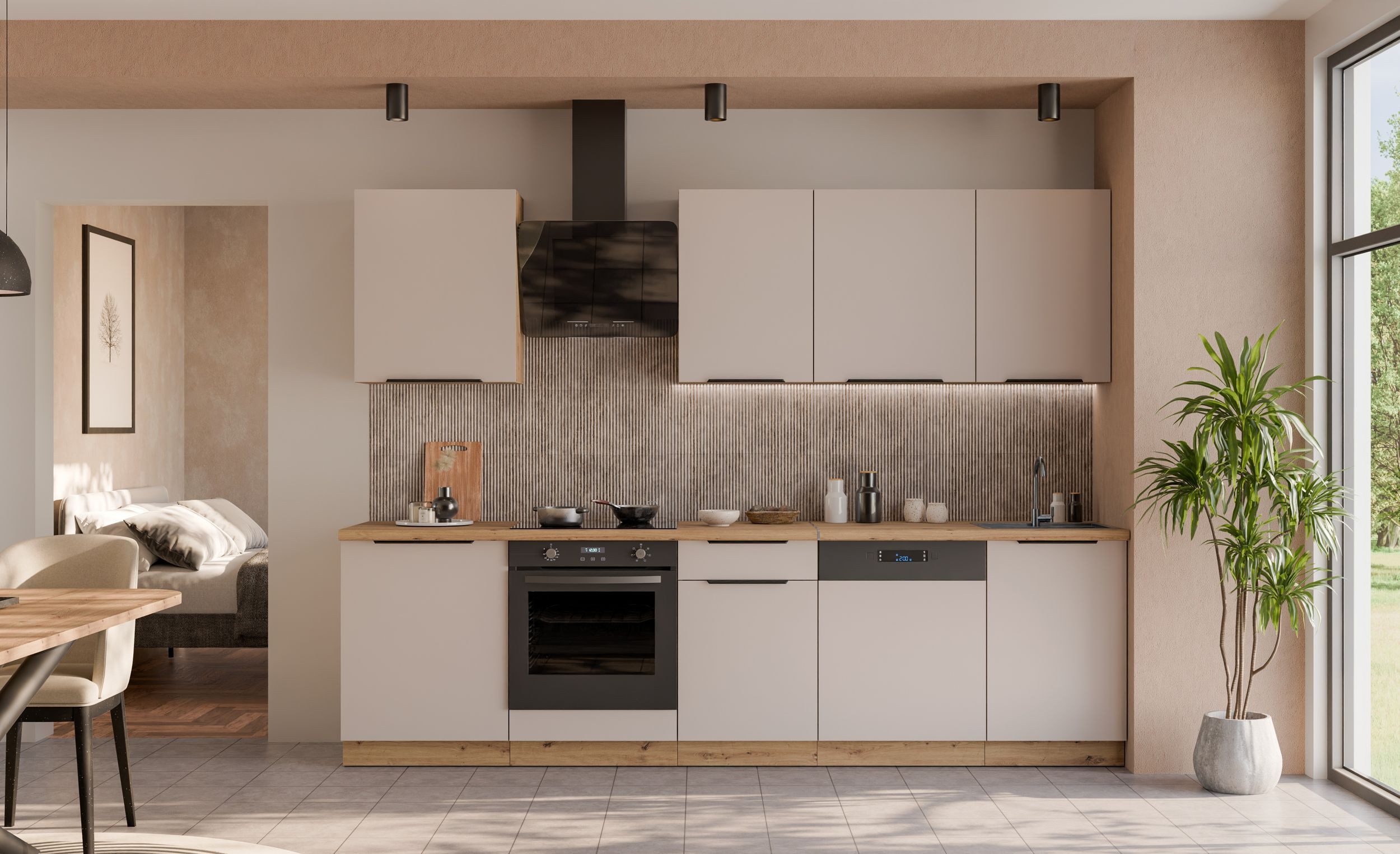 Küchen-Preisbombe Küchenzeile SOLANO BASIC 280 Küchenblock Küche Einbauküch günstig online kaufen