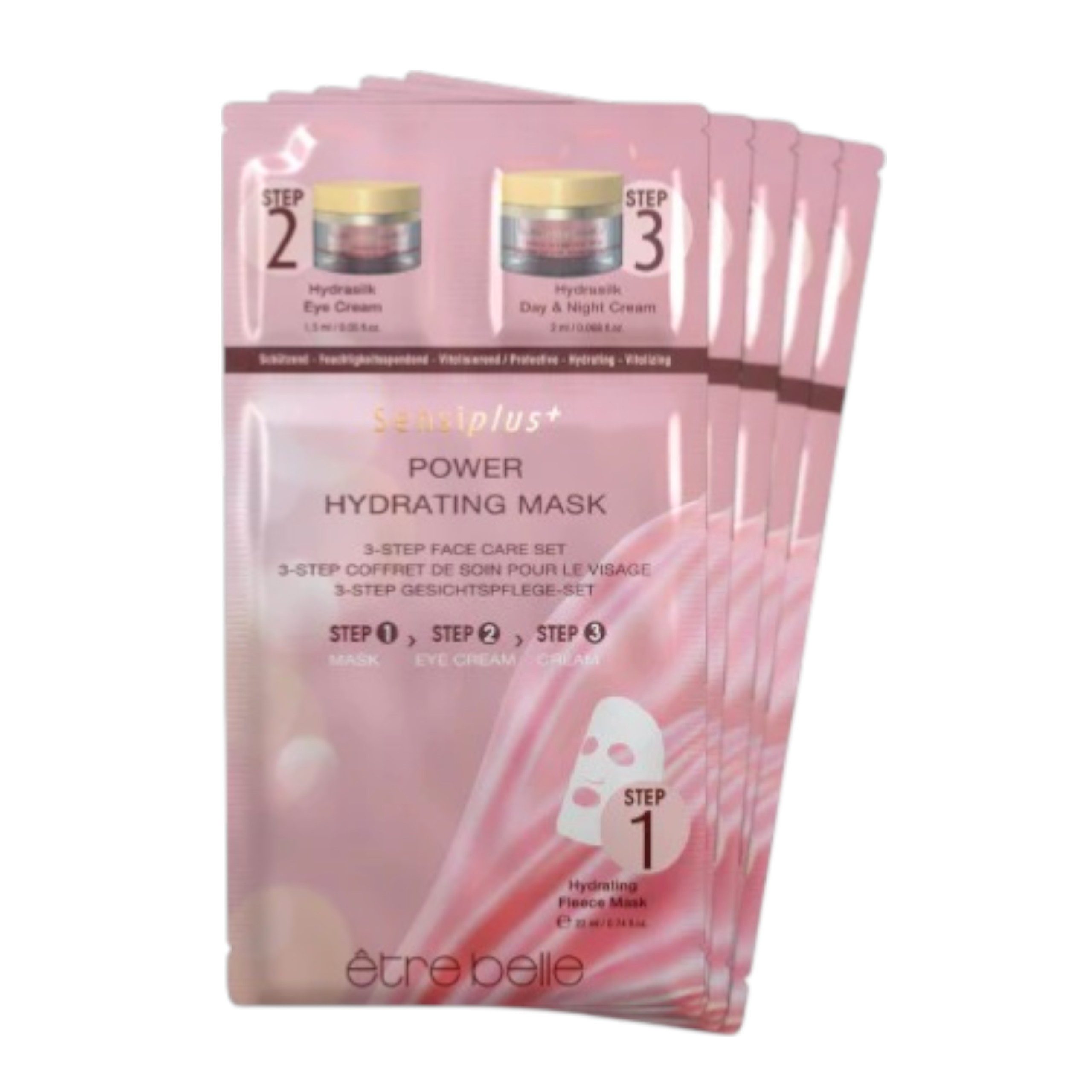 Etre Belle Gesichtspflege-Set Sensiplus 3-Step Gesichtspflege Set – Feuchtigkeitskur 5 Stück