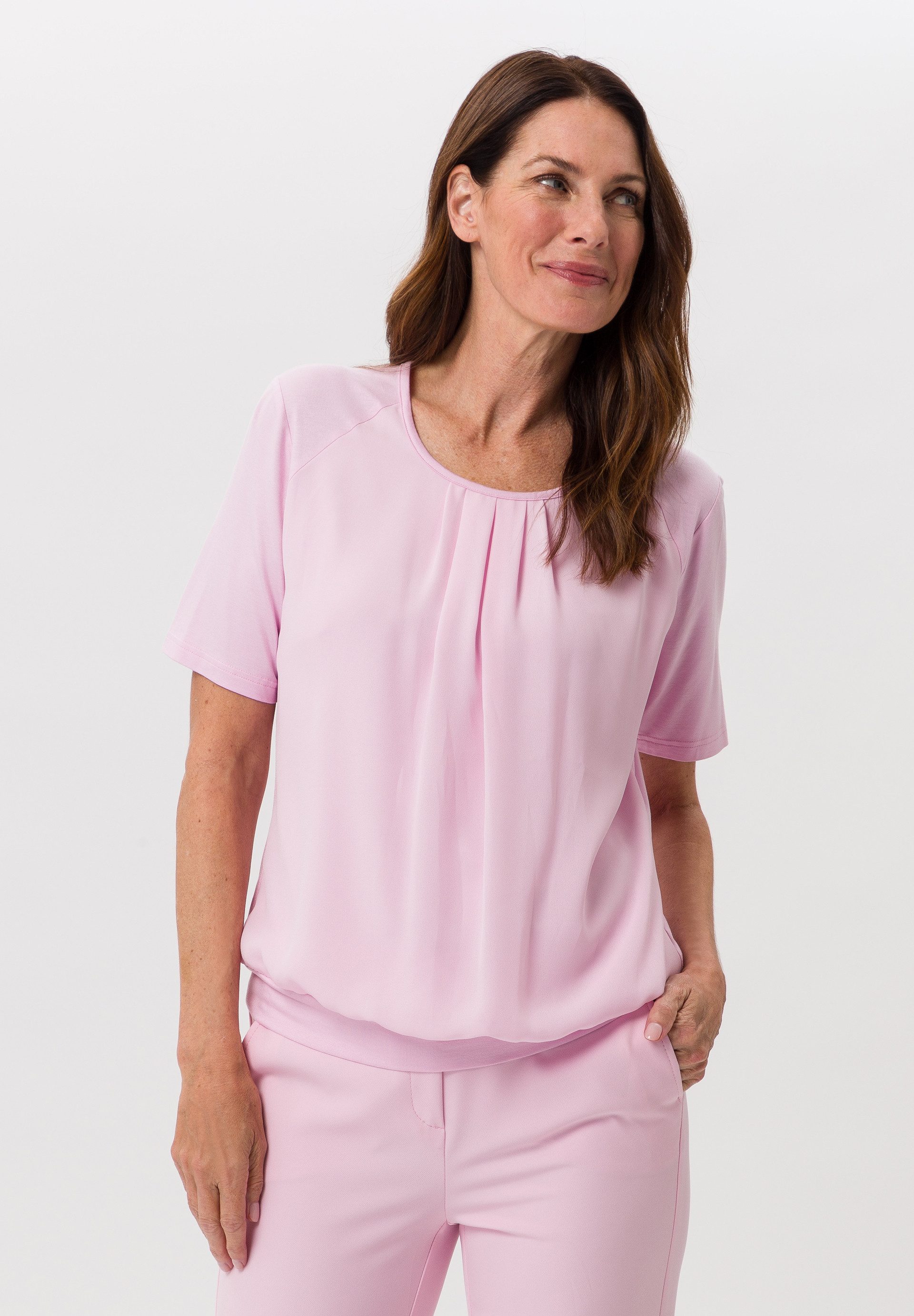 FRANK WALDER Blusenshirt im Materialmix günstig online kaufen