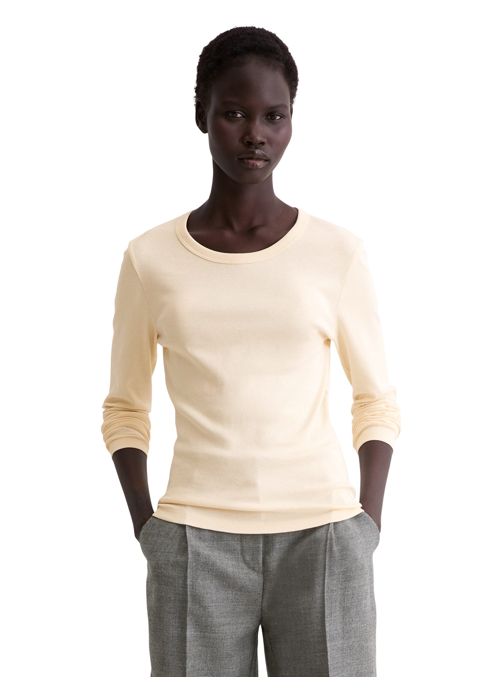 Marc O'Polo Langarmshirt aus reiner Bio-Baumwolle günstig online kaufen