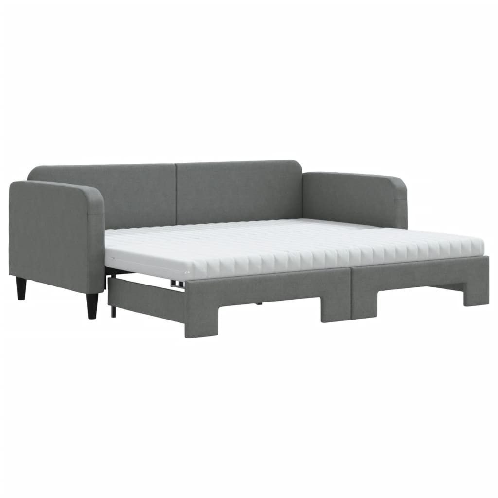 vidaXL Bett Tagesbett Ausziehbar mit Matratzen günstig online kaufen