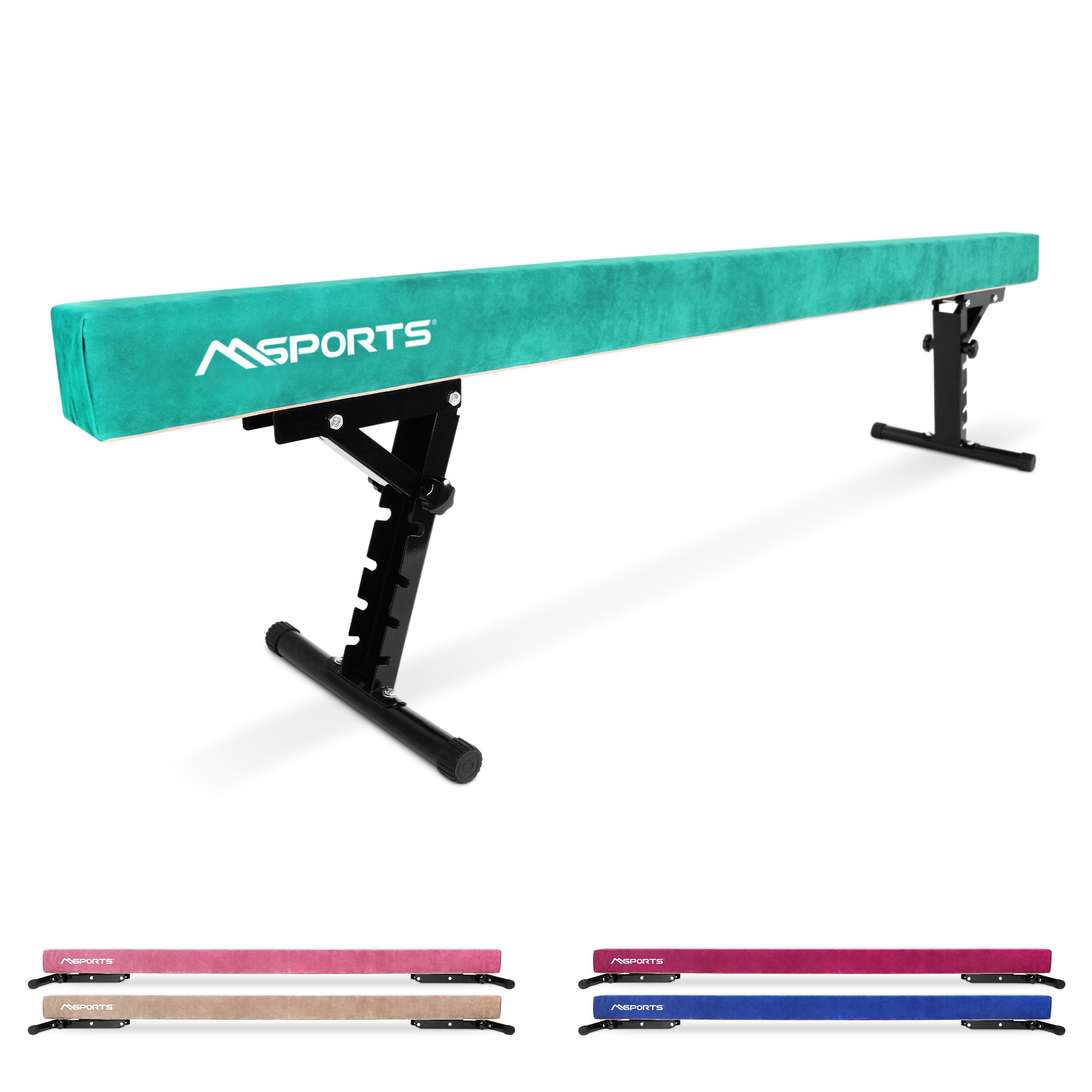 MSports® Balancetrainer Schwebebalken Premium - 245 cm – 5-stufig höhenverstellbar