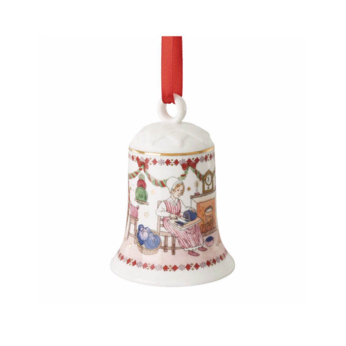 Hutschenreuther Christbaumschmuck Jahresartikel Weihnachten 2026 Weihnachtsgeschirr, Jahresglocke, Weihnachtsglocke, Christbaumglocke 12 cm