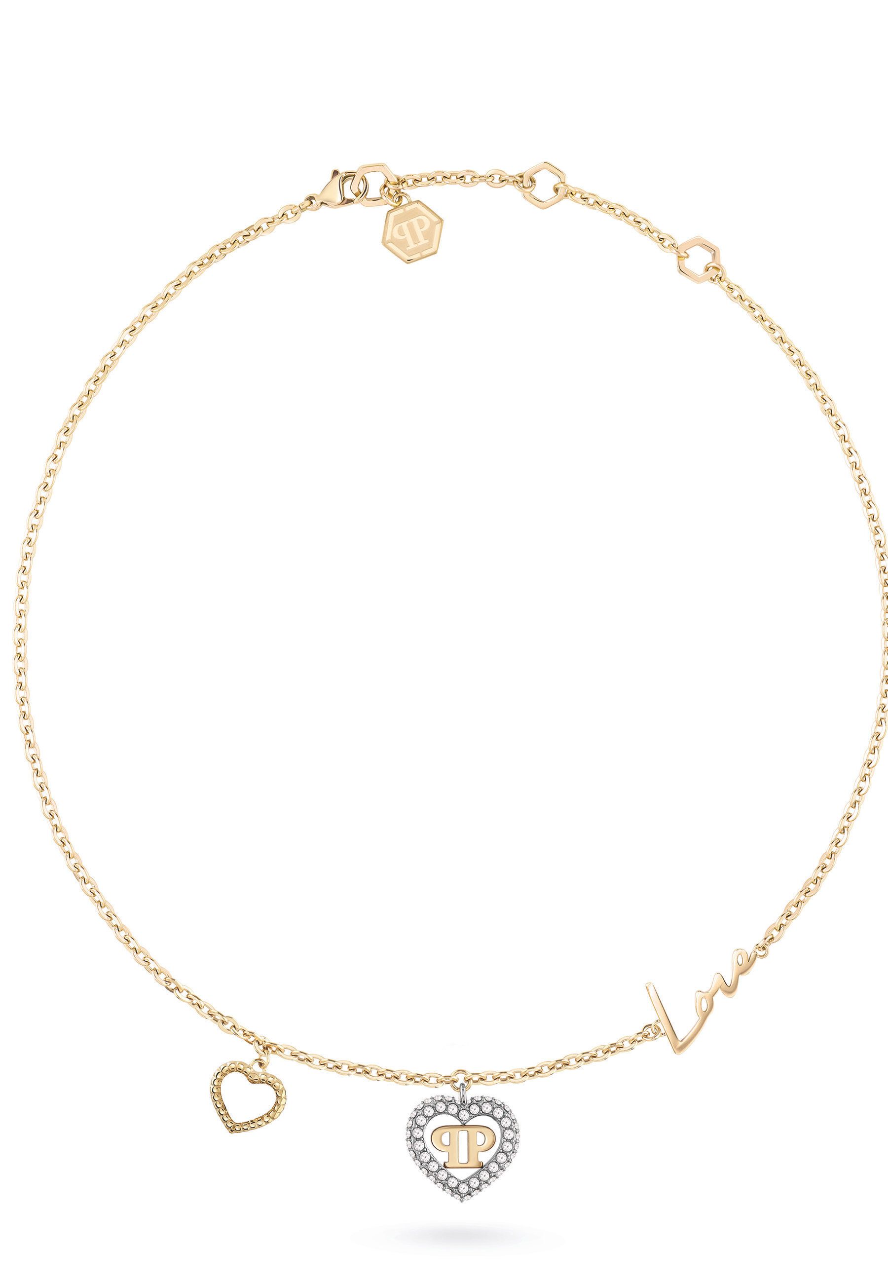 PHILIPP PLEIN Charm-Kette PLEIN ROCKED HEART (1-tlg) günstig online kaufen