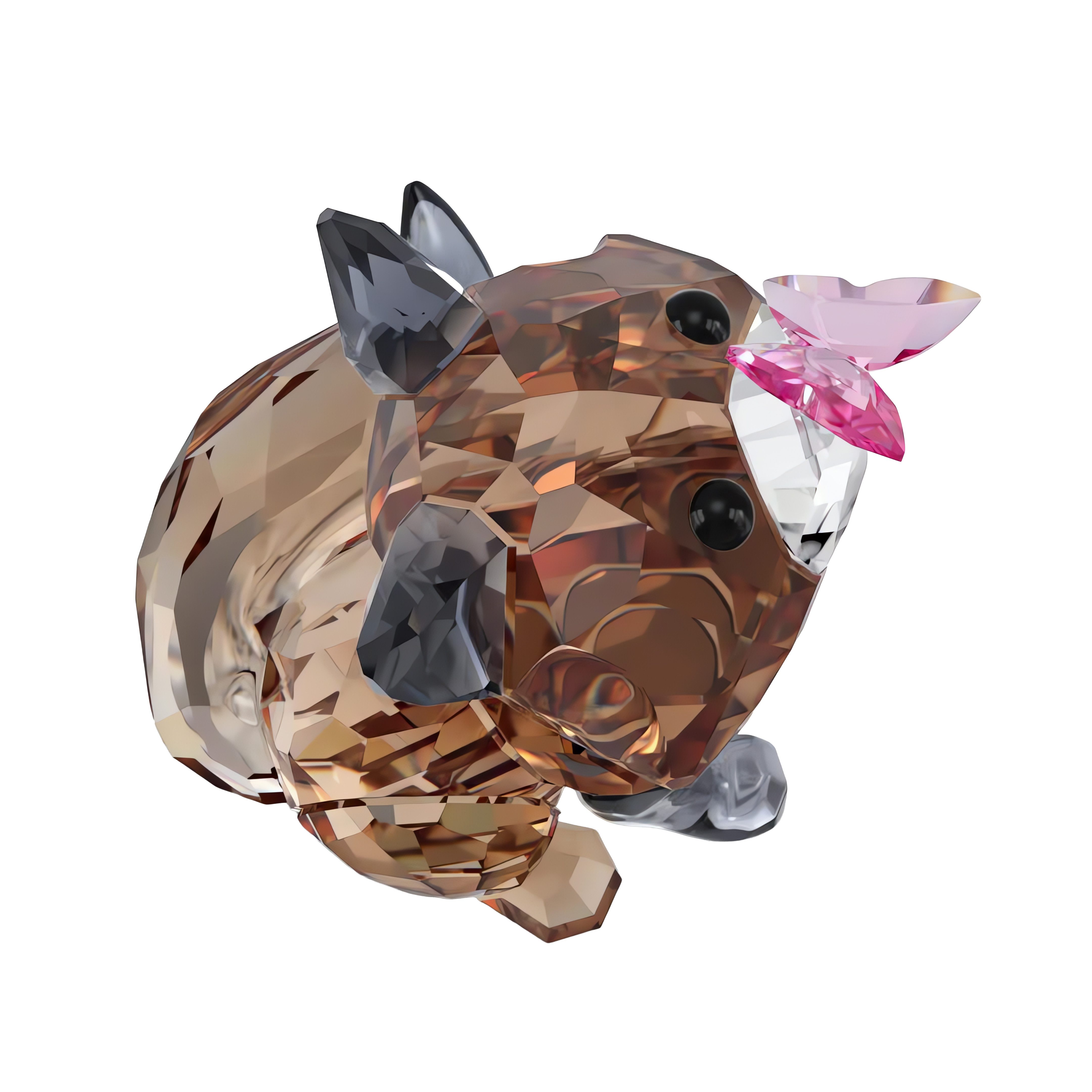 Swarovski Tierfigur Kristallfigur Sammelfigur Idyllia Fuchs und Schmetterling, (1 St) – Bild 3 von 5