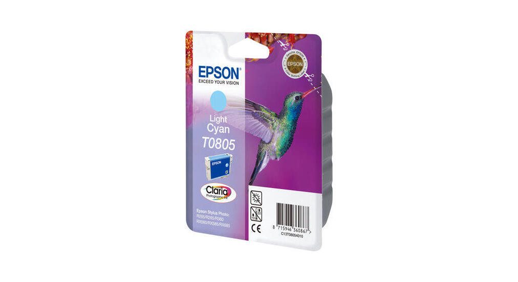 Epson Epson T0805 Kolibri Druckerpatrone cyan hell Tintenpatrone