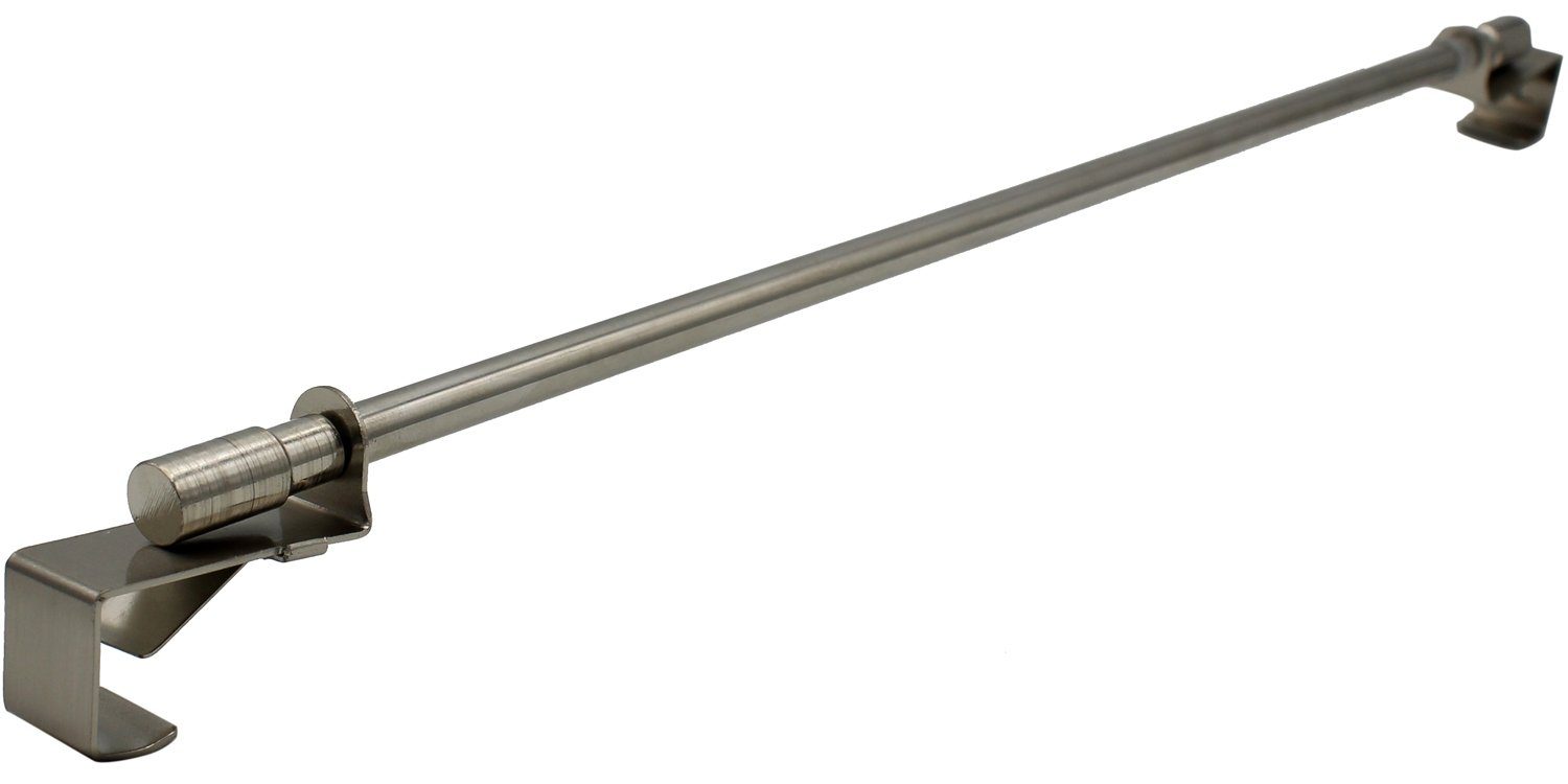 mydeco Gardinenbefestigungen Ersatzteile Klemmstange BISTRO, Grau, Edelstahl