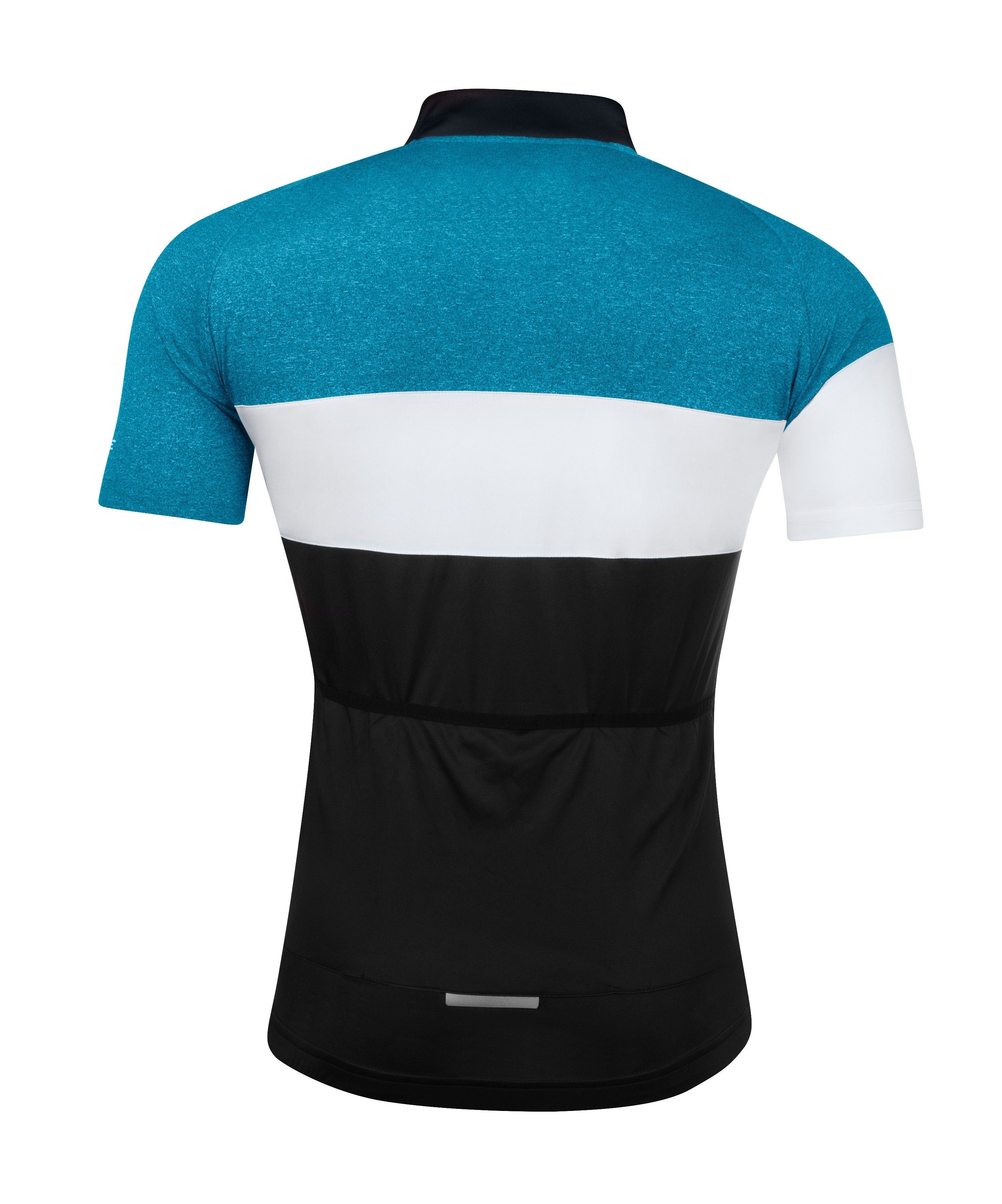 FORCE Radtrikot Jersey Triokot shirt FORCE VIEW blau weiss schwarz %%% *