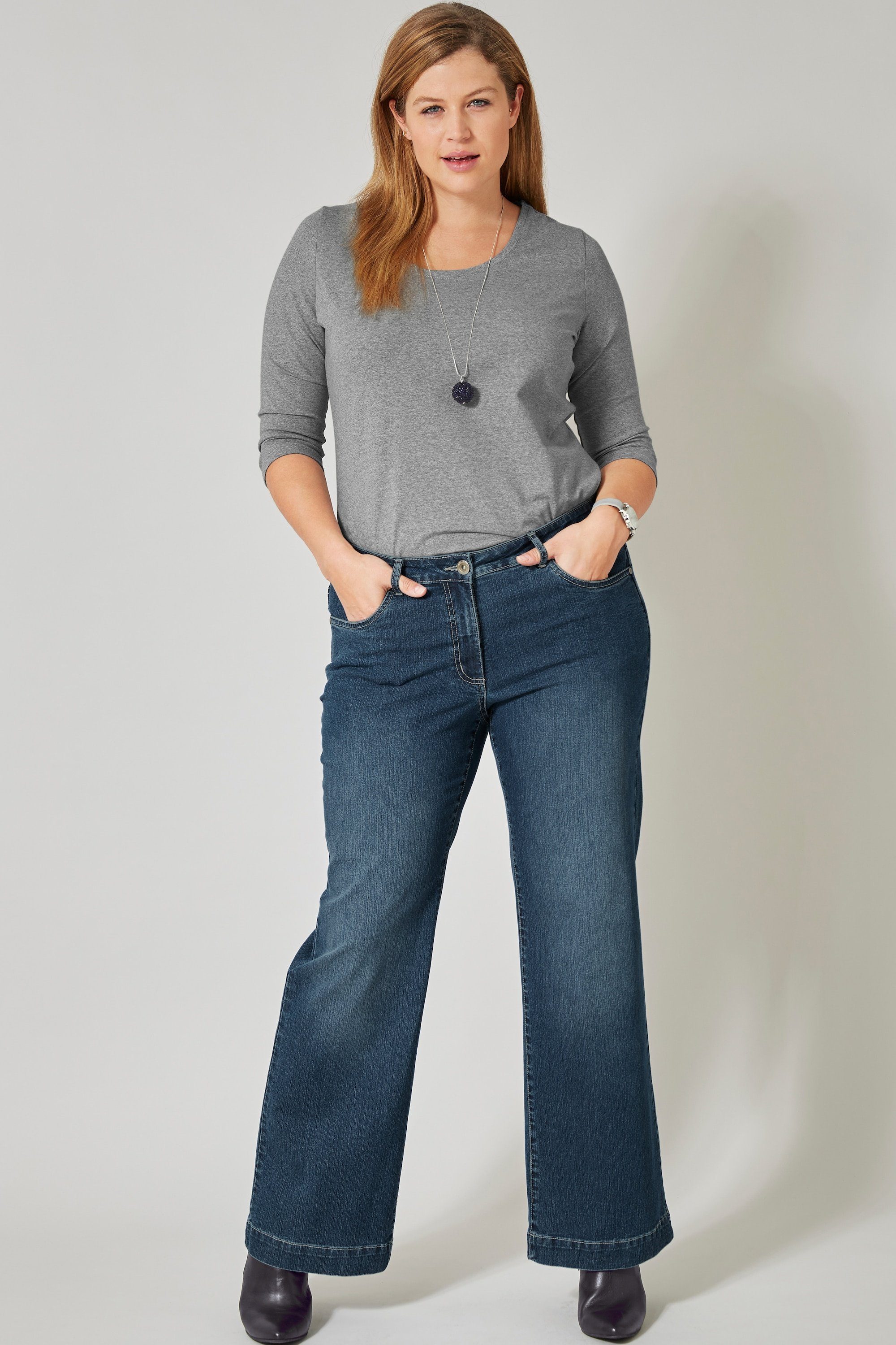 Dollywood 5-Pocket-Jeans Jeans weit und gerade 4-Pocket