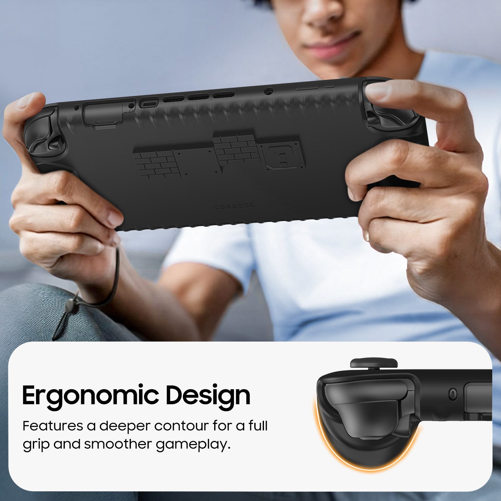 Fintie Nintendo-Schutzhülle für Nintendo Switch 2 (2025) mit Spielkartenfächern – Weiches Silikon, Rutschfest Stoßfest Ergonomische Griffhülle für Switch 2 Konsole 7.9''
