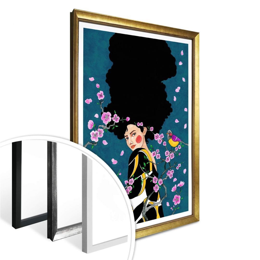 K&L Wall kraftvolles Hülya Art Poster Poster Affirmationen Wohnzimmer und Gemälde Wandbild Ich, modern Sie