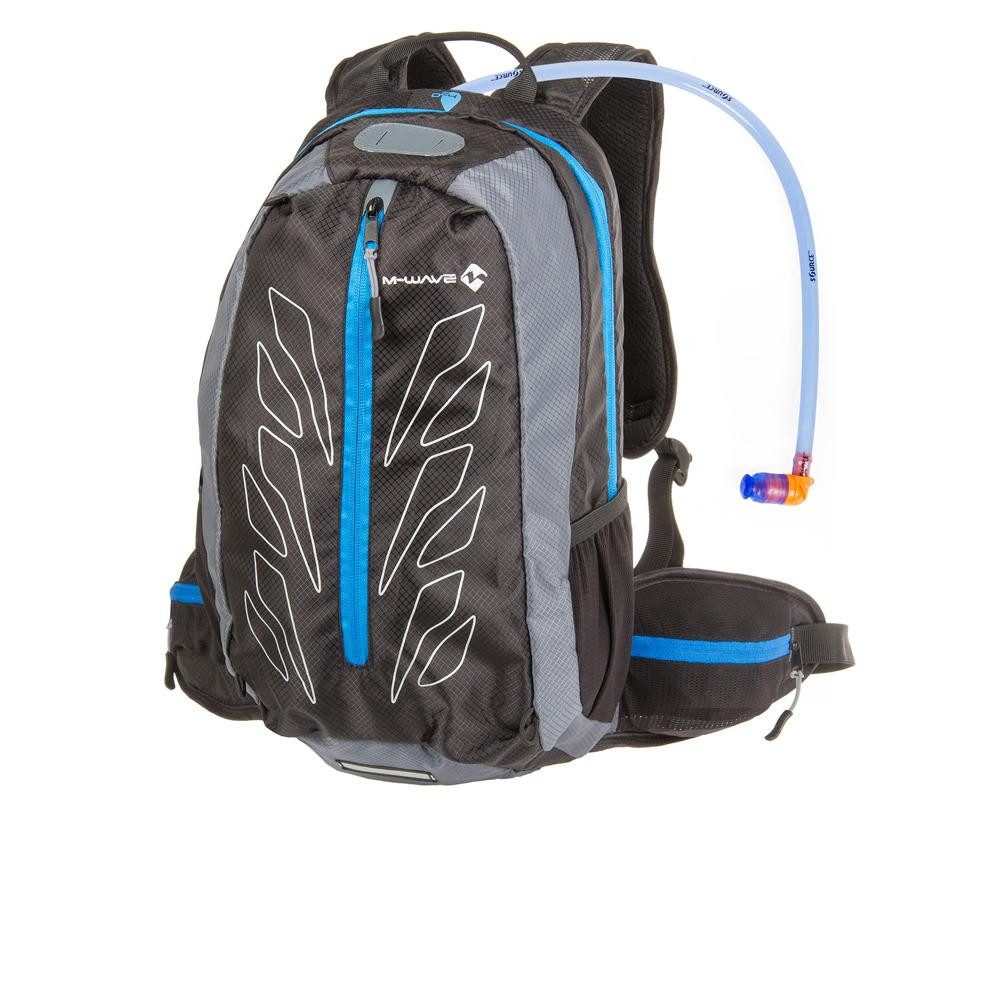 M-Wave Fahrradrucksack M-Wave Bikepacking Trinkrucksack schwarz incl. Wasserblase Volumen 15l