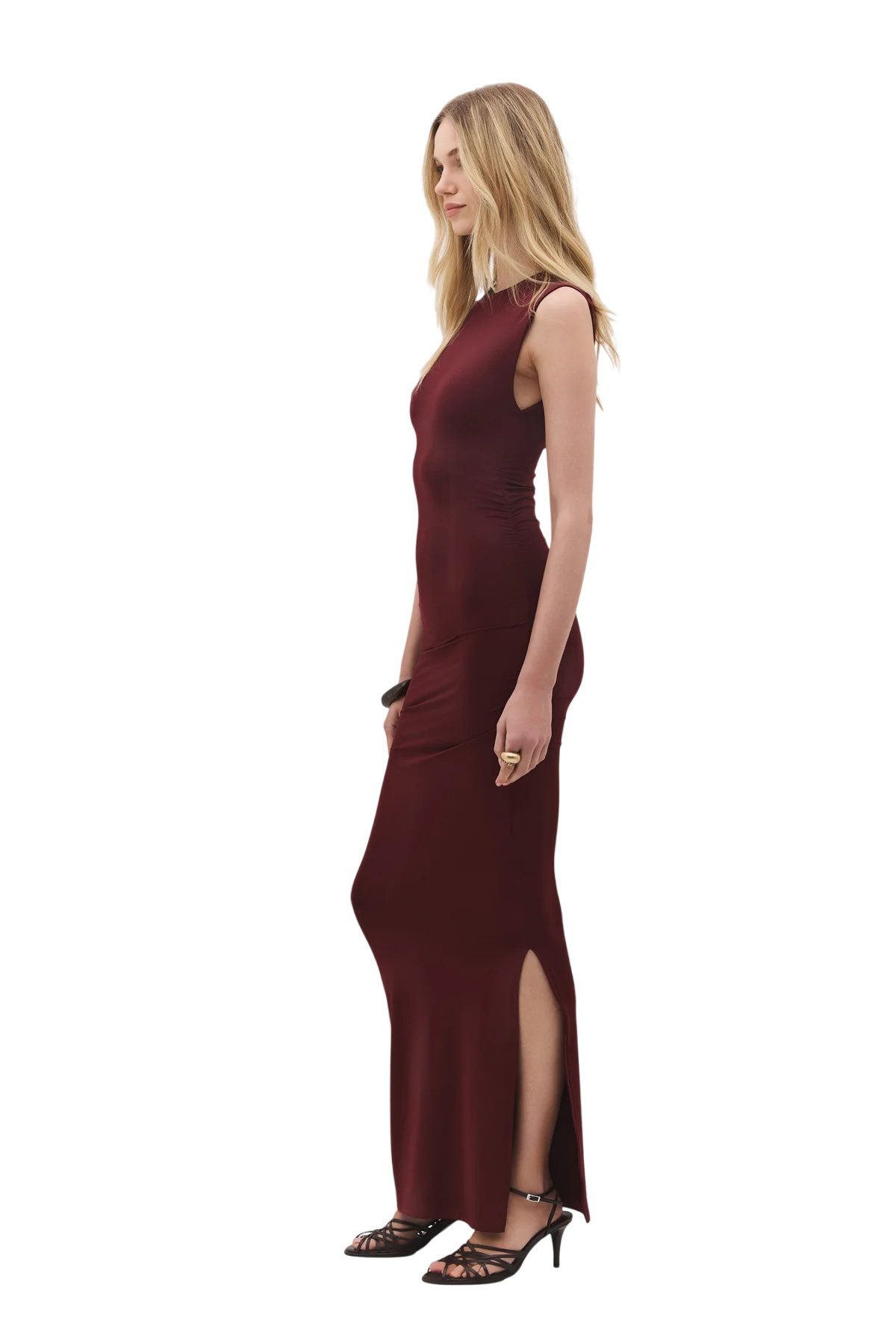 No Matter What Maxikleid Ärmelloses Maxikleid mit Schlitz