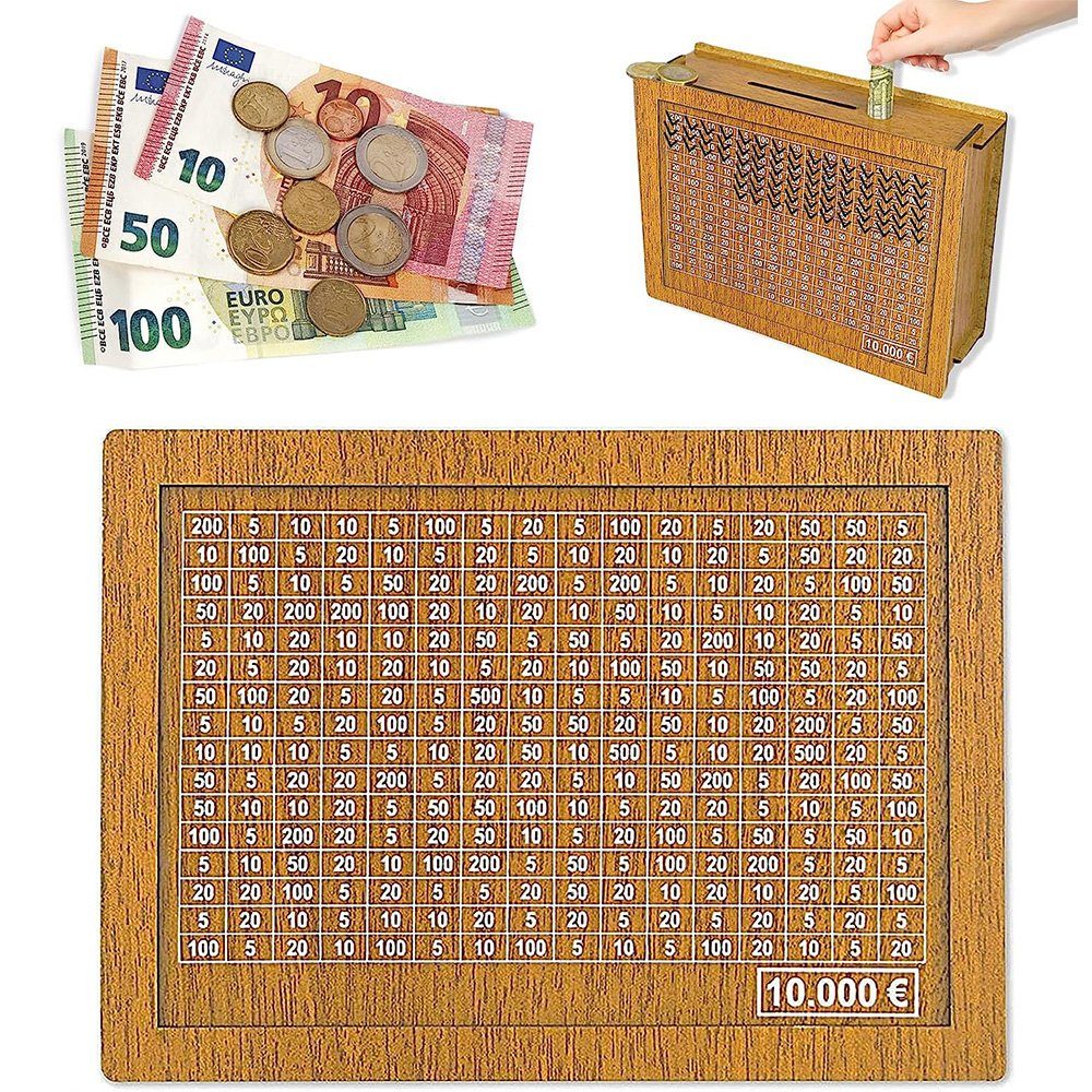NUODWELL Spardose Spardose aus Holz, Sparbox günstig online kaufen