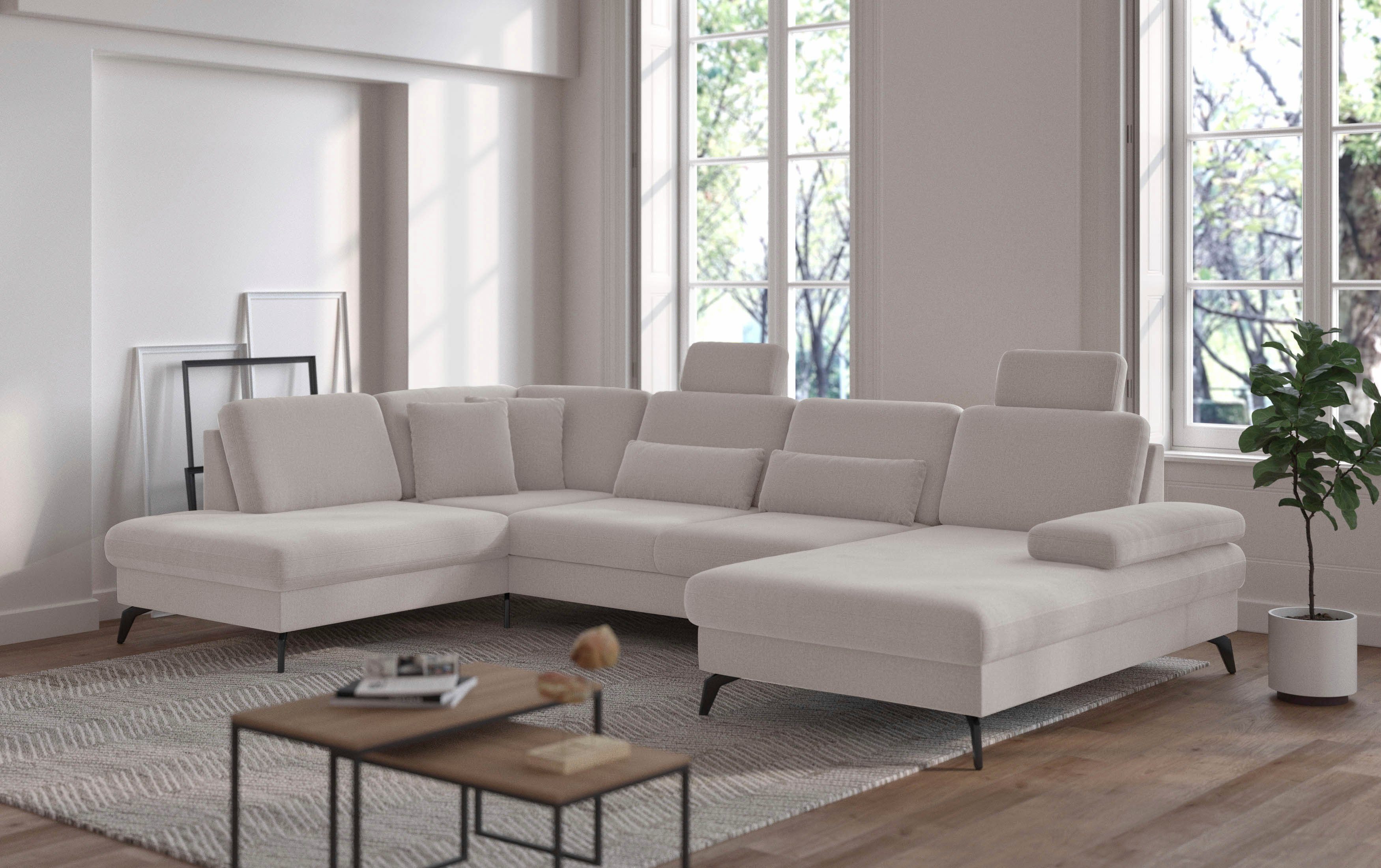 sit&more Wohnlandschaft Morris Jubi, wahlweise mit Armteilverstellung, Schlaffunktion & Bettkasten