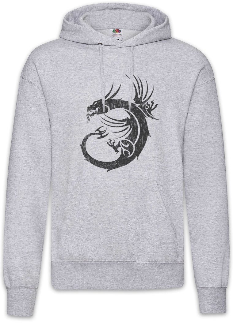 Hoodie Tribal Dragon II Herren Hoodie Drache Drachen Kelten Celts Keltischer