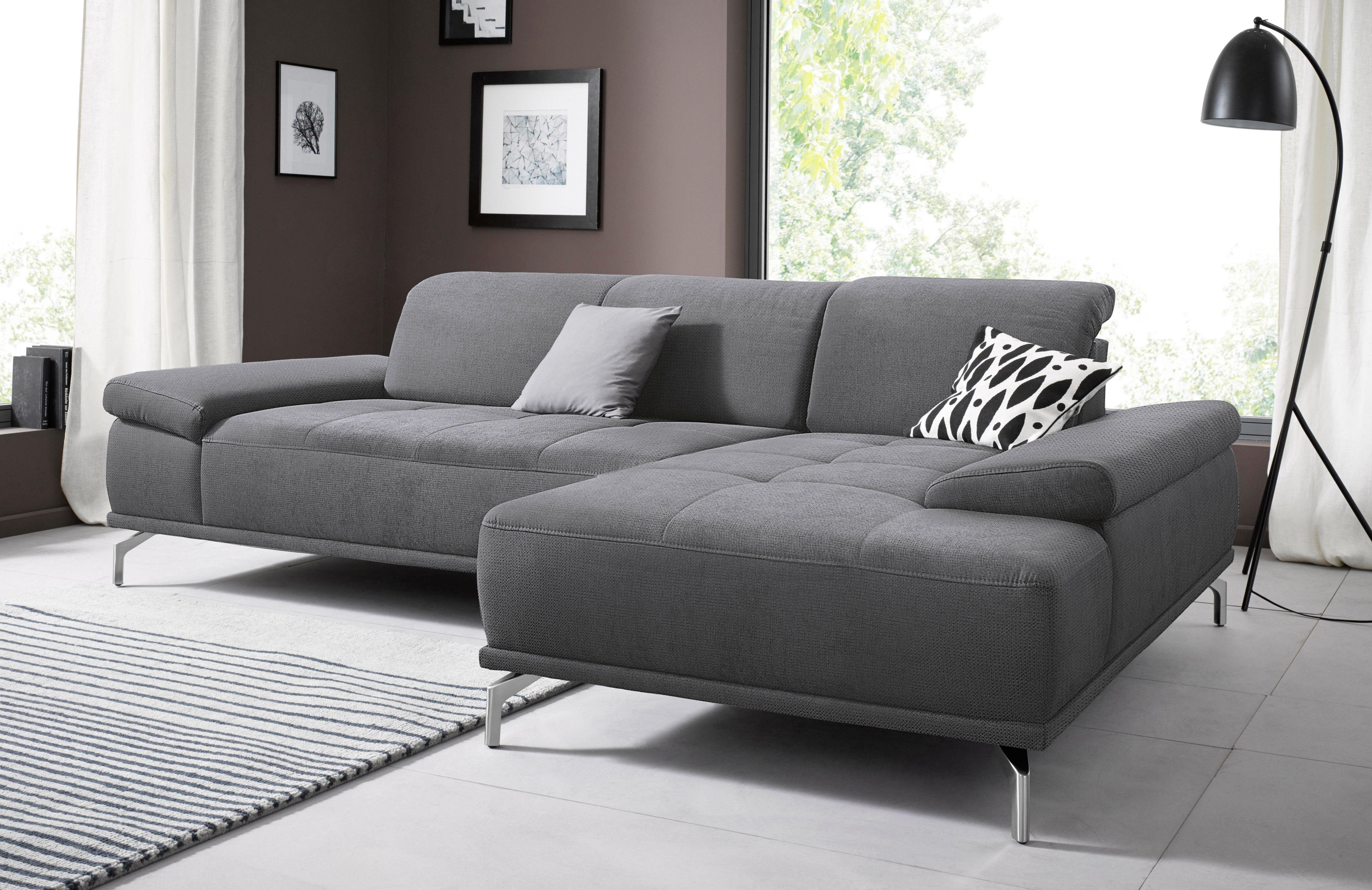 Places of Style Ecksofa "Caluna", Inkl.Sitztiefenverstellung, wahlweise mit günstig online kaufen