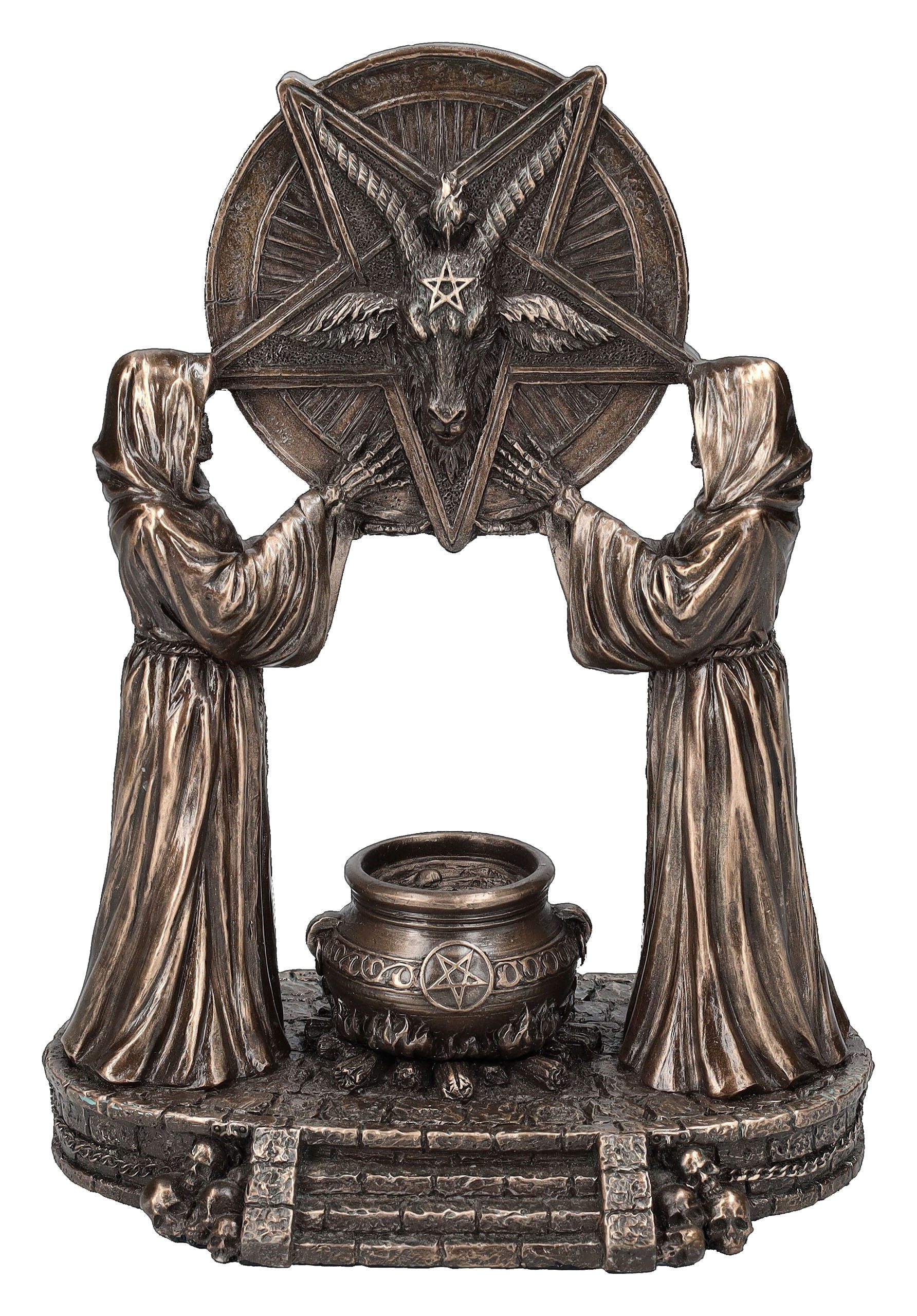 Figuren Shop GmbH Dekofigur Baphomet's Altar - Figur - Veronese - Gothic Deko Dekofigur Baphomet