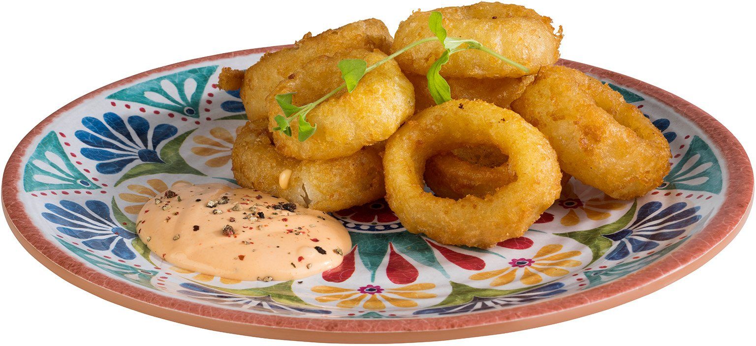 APS Teller Arabesque, Terrakotta-Optik, spülmaschinengeeignet, Ø 26,5 cm